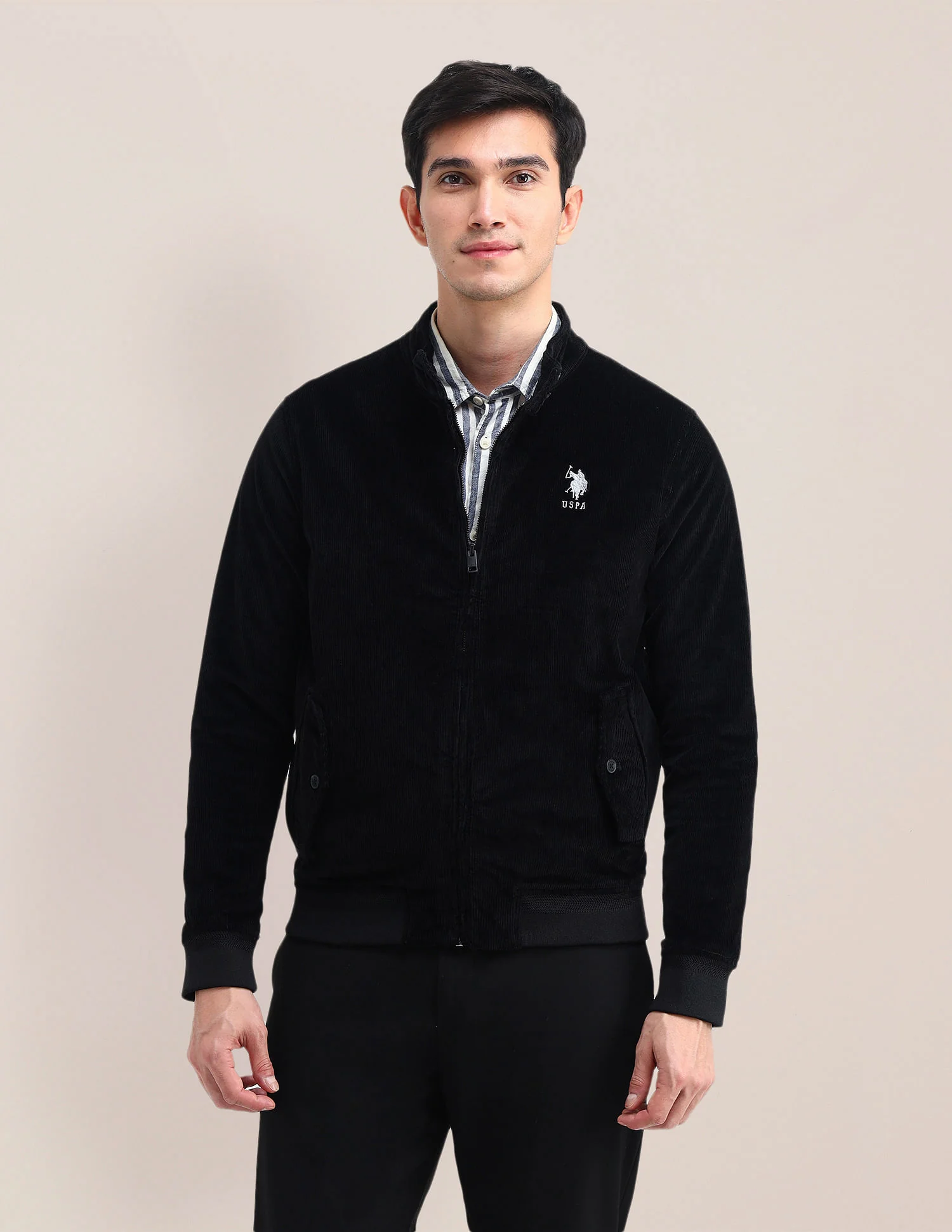 Mock Neck Regular Fit Jacket - Image 6