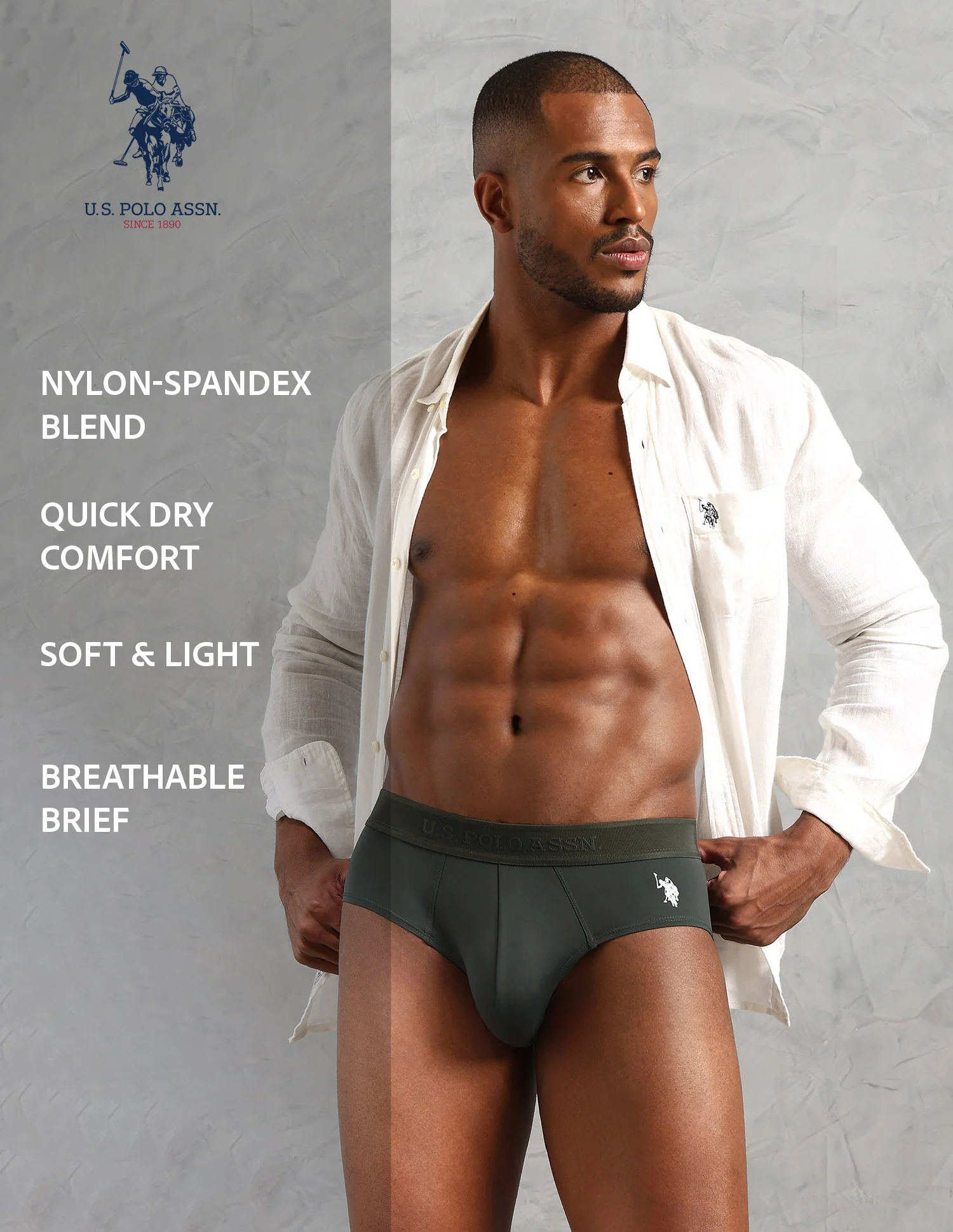 Moisture Wicking AB001 Active Briefs - Pack Of 1 - Image 8