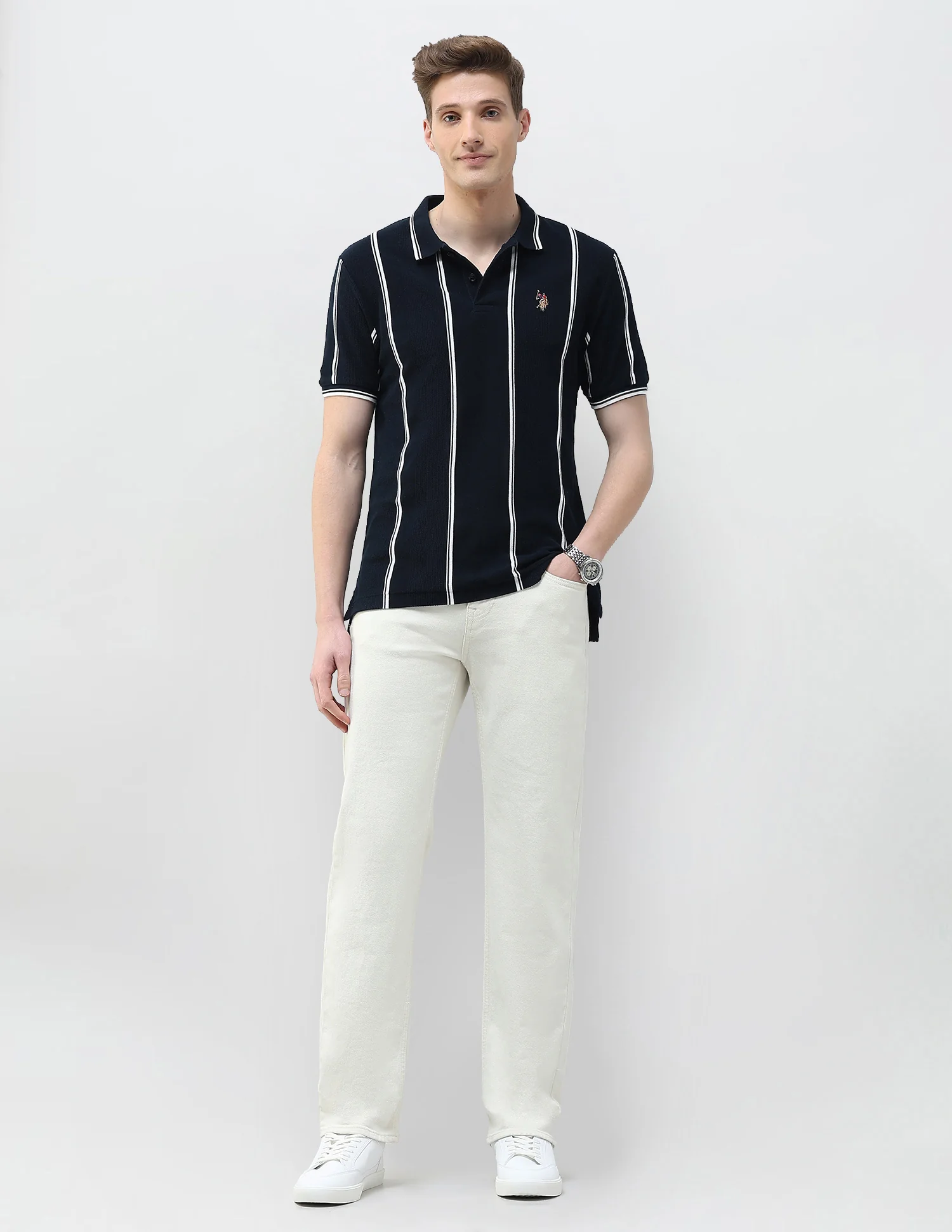 Motel On The Coast Muscle Fit Polo Shirt - Image 3