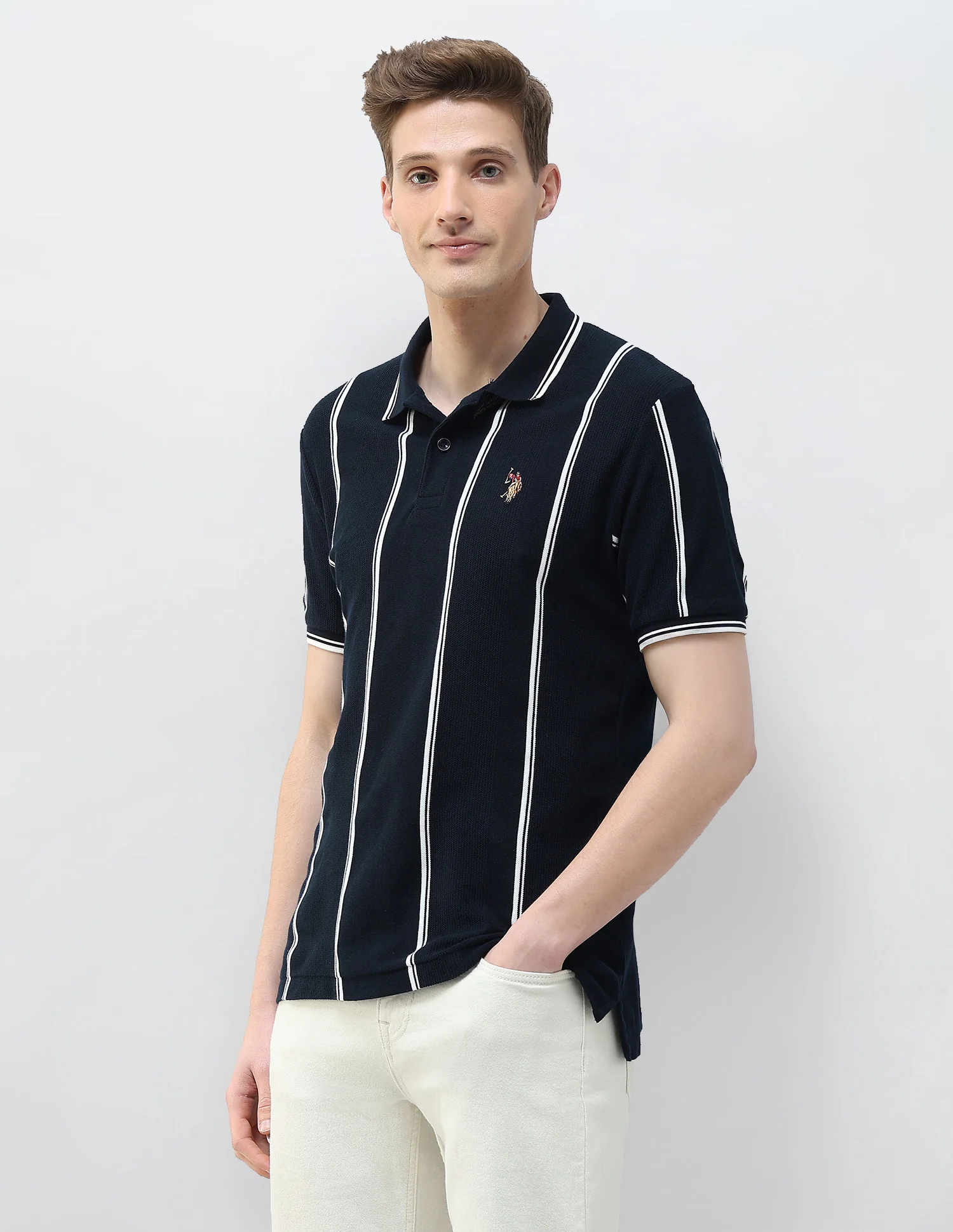 Motel On The Coast Muscle Fit Polo Shirt - Image 4