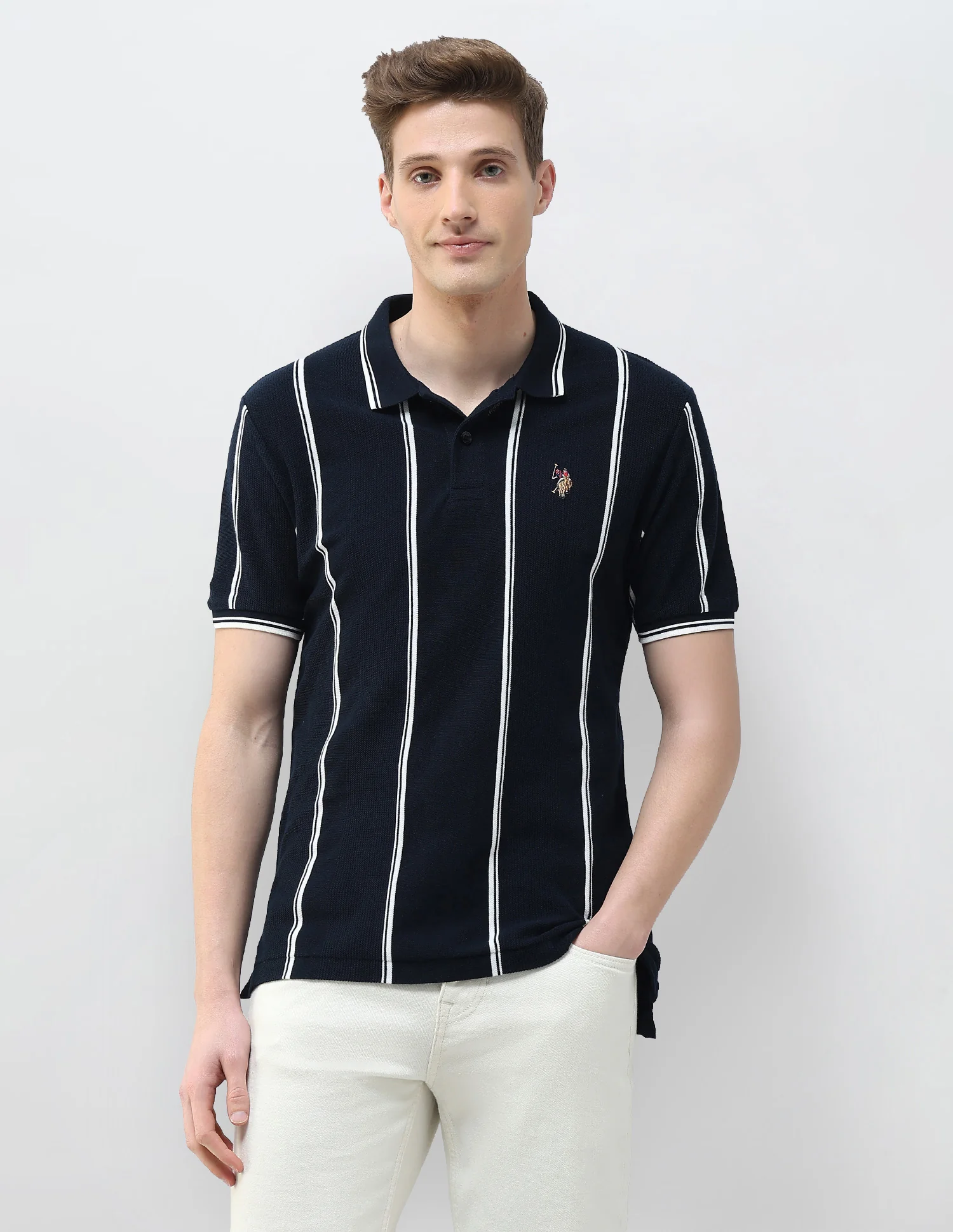 Motel On The Coast Muscle Fit Polo Shirt - Image 6