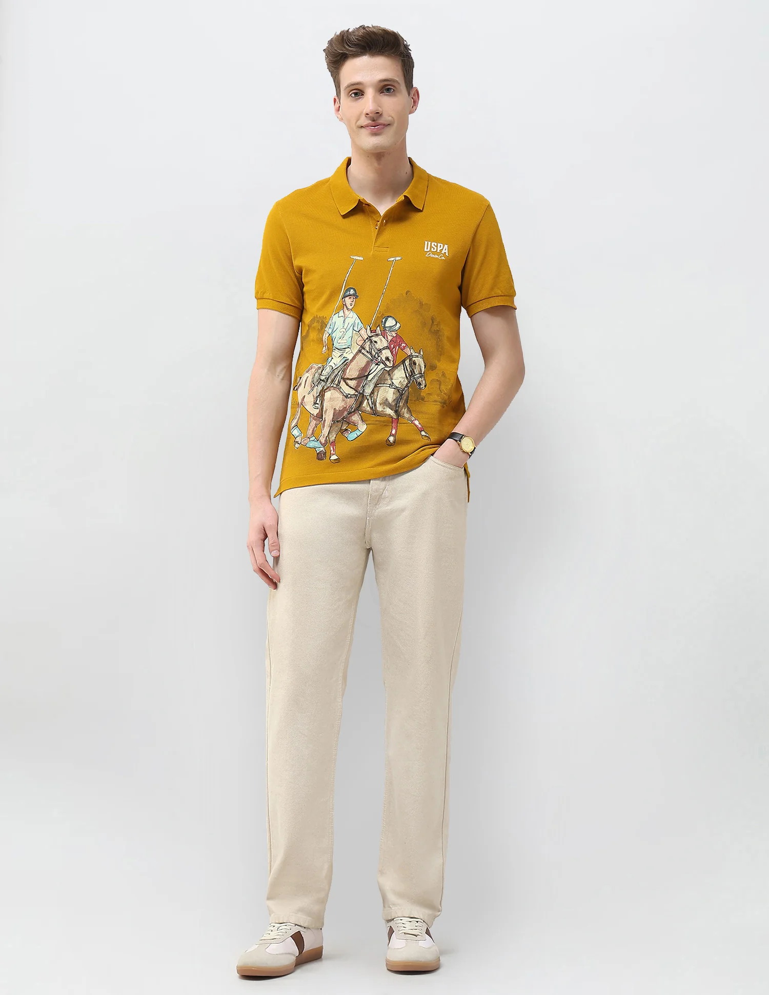 Motel On The Coast Muscle Fit Polo Shirt - Image 3