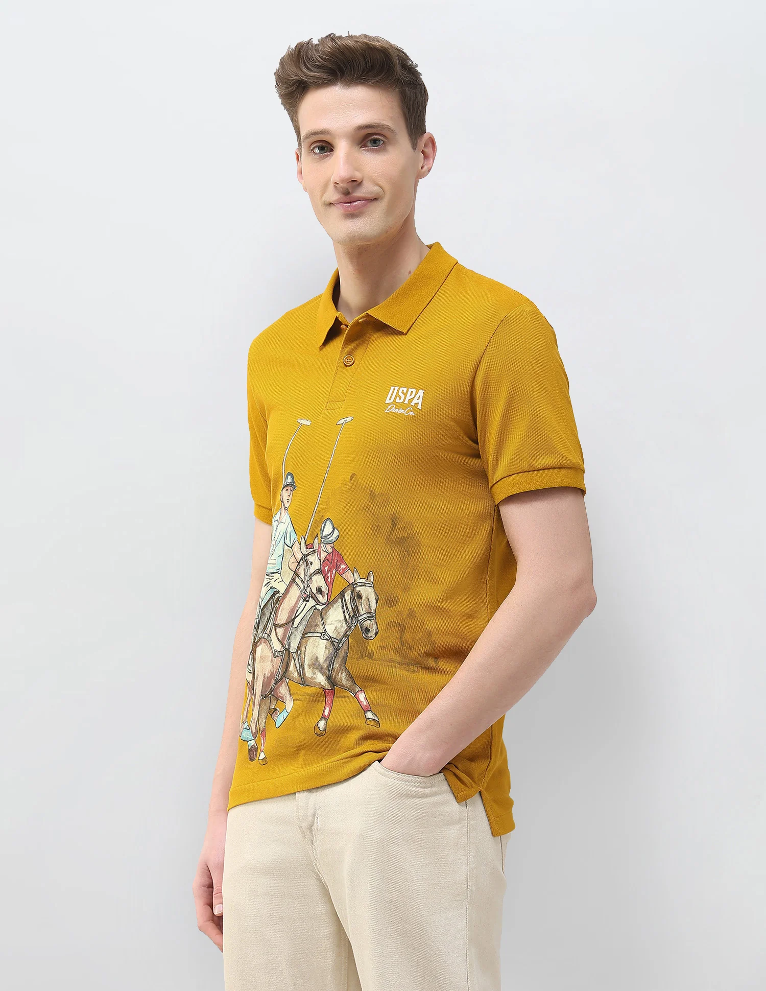 Motel On The Coast Muscle Fit Polo Shirt - Image 4