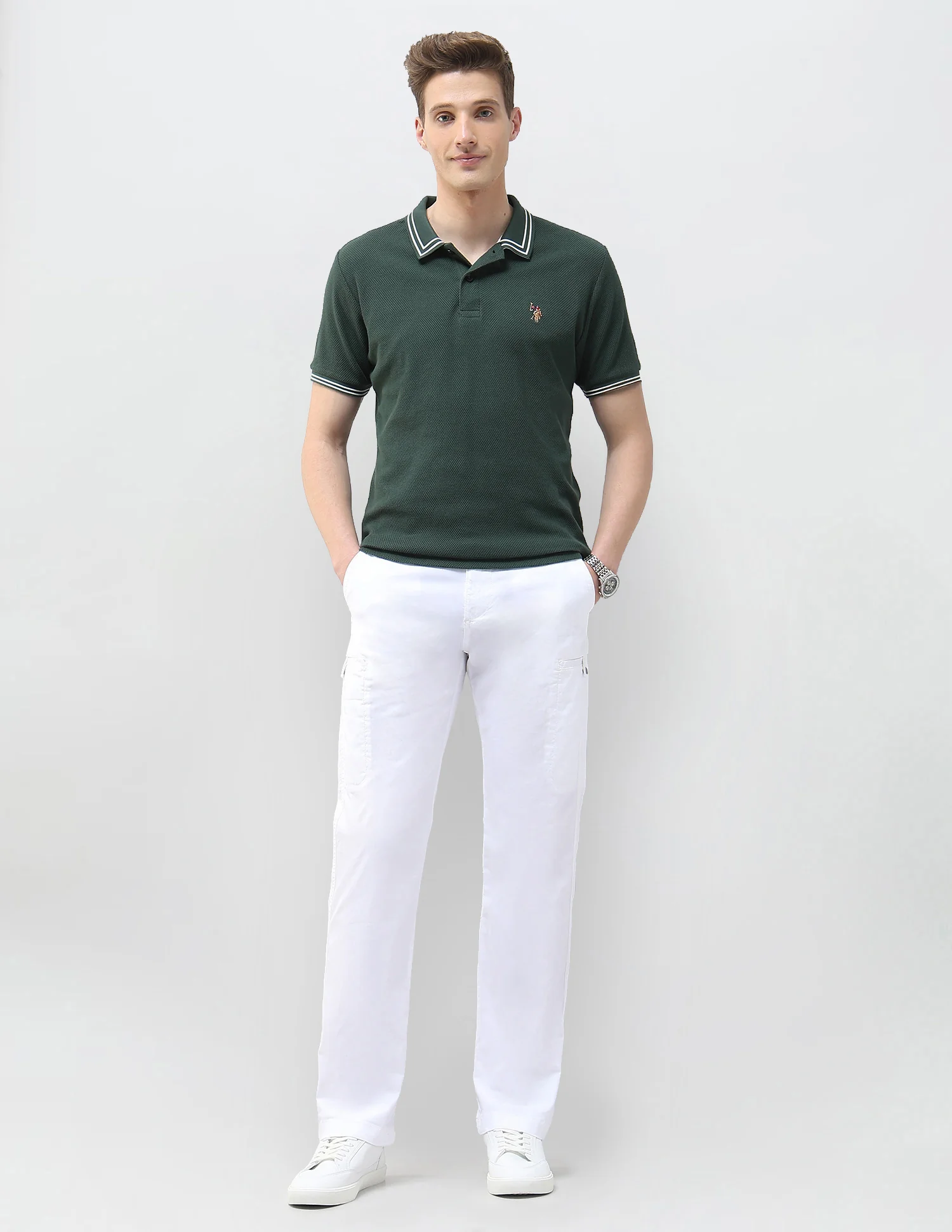 Motel On The Coast Muscle Fit Polo Shirt - Image 3