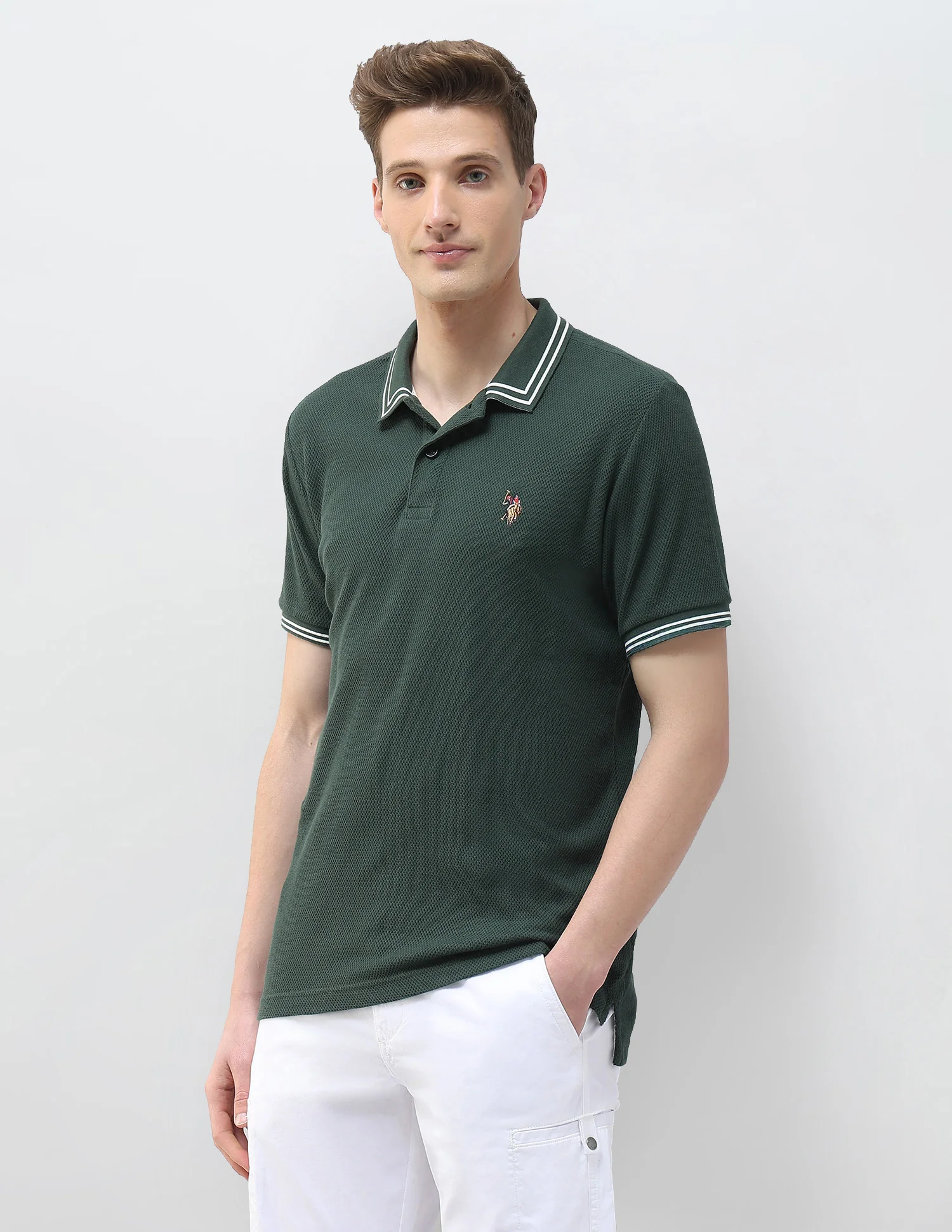 Motel On The Coast Muscle Fit Polo Shirt - Image 4