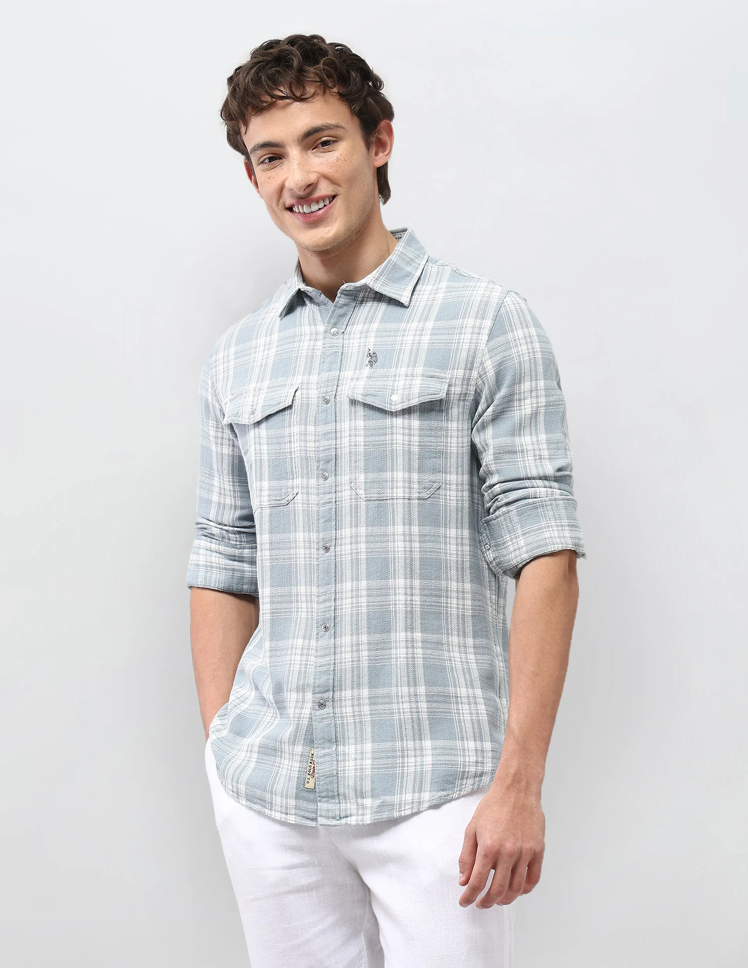 Motel On The Coast Self Design Plaid Checked Shirt - Image 4