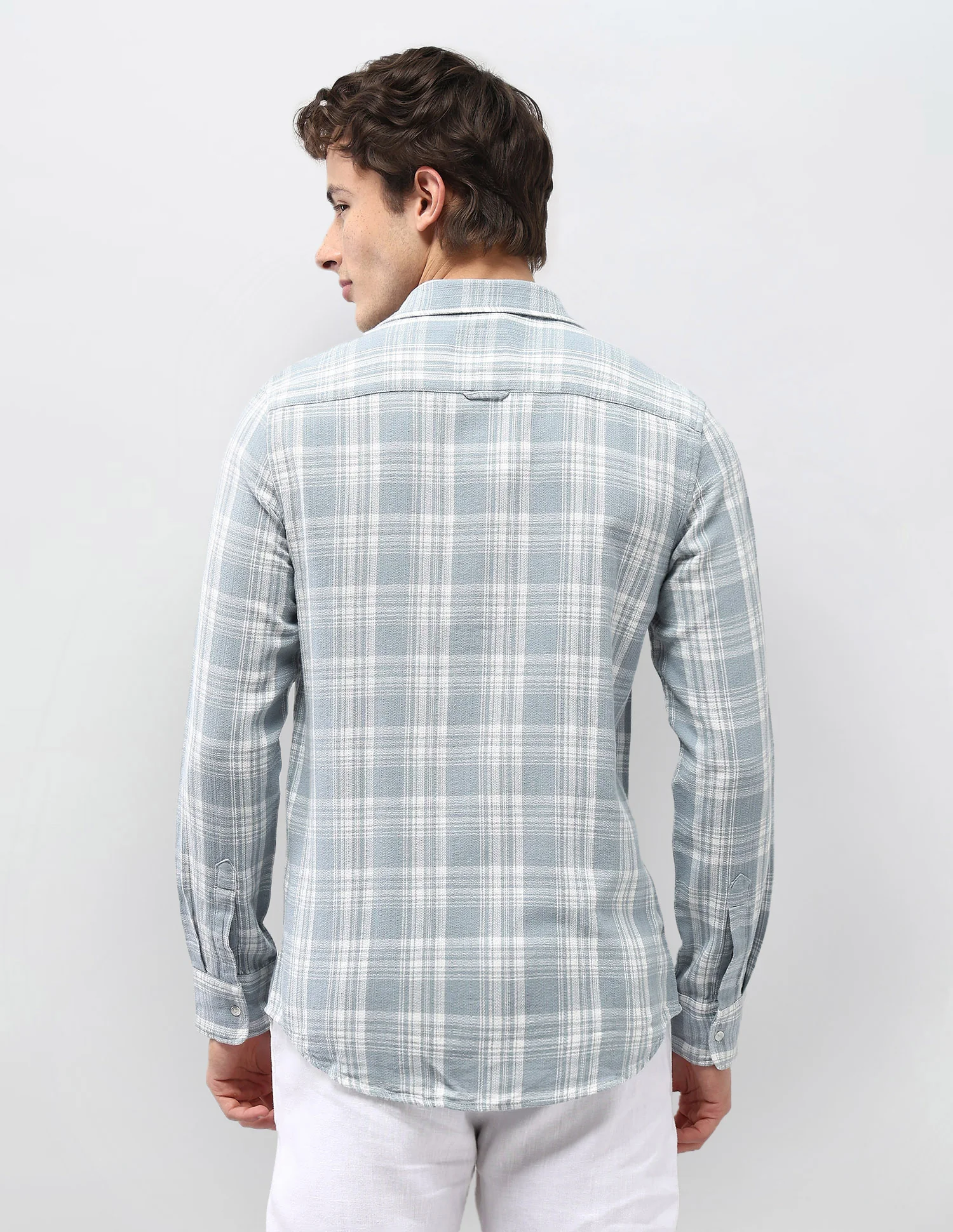 Motel On The Coast Self Design Plaid Checked Shirt - Image 5