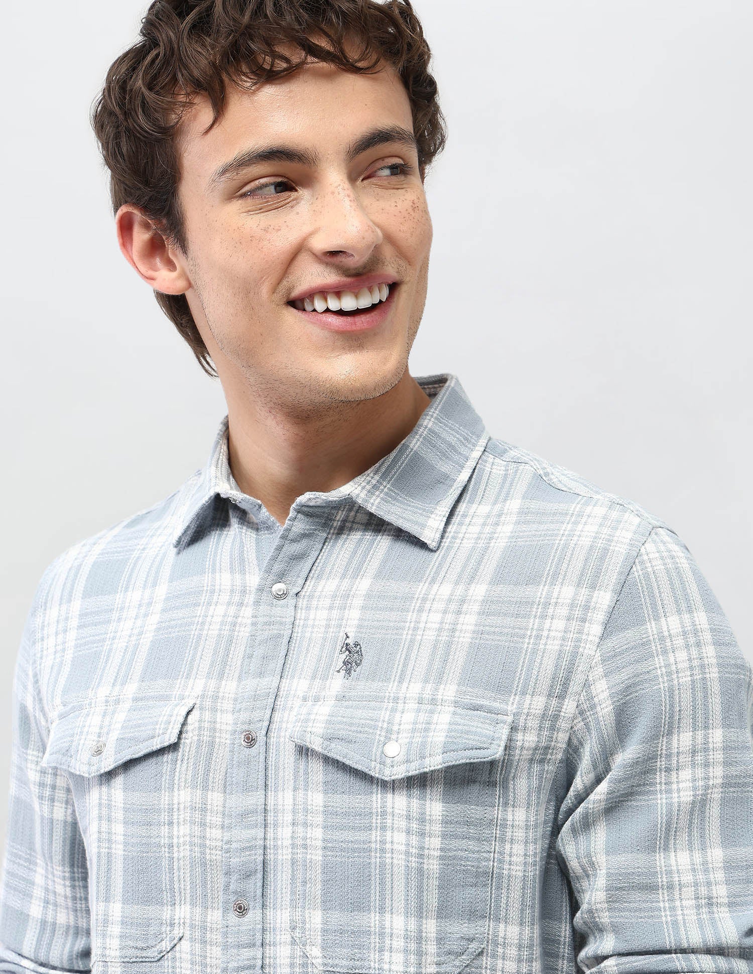 Motel On The Coast Self Design Plaid Checked Shirt - Image 7
