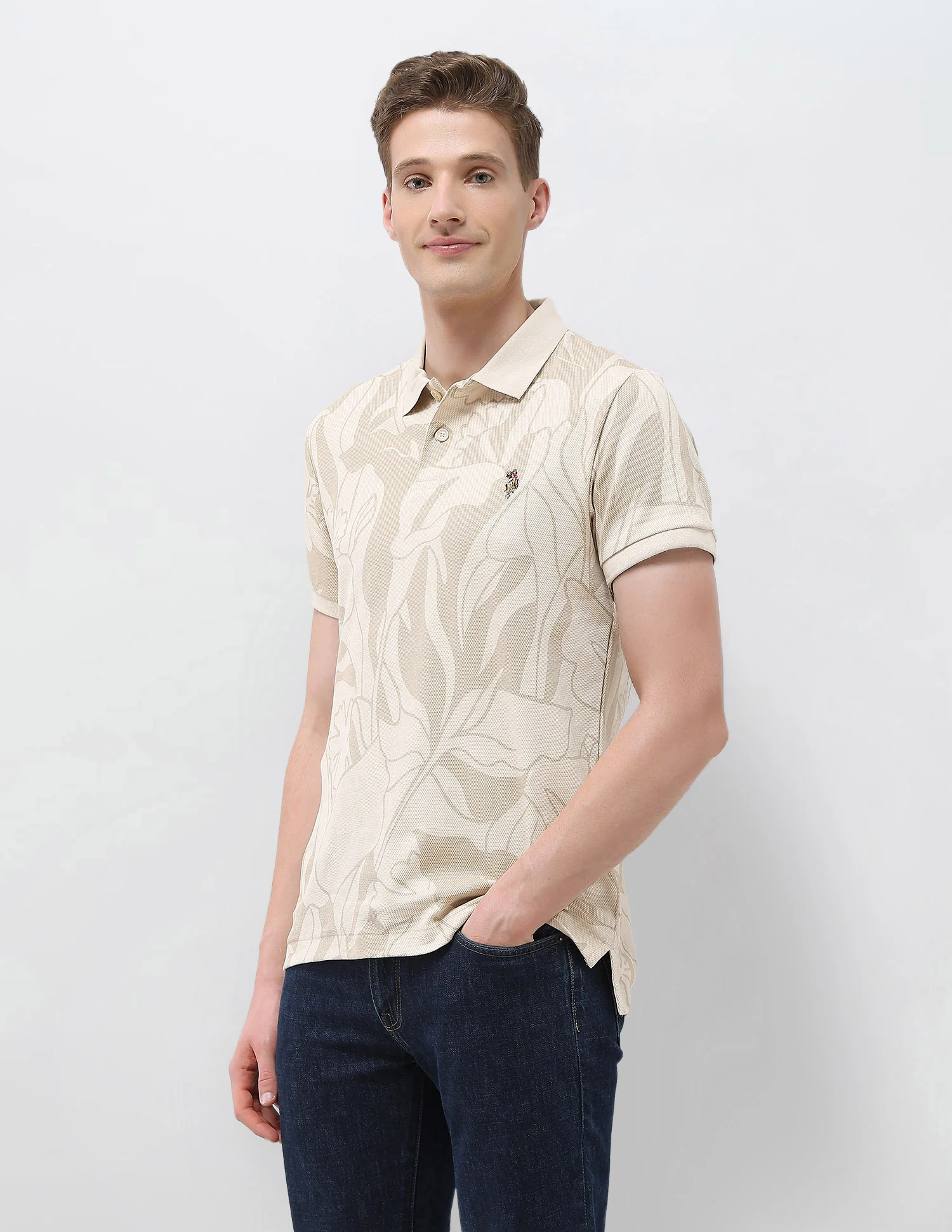 Motel On The Coast Slim Fit Polo Shirt - Image 4