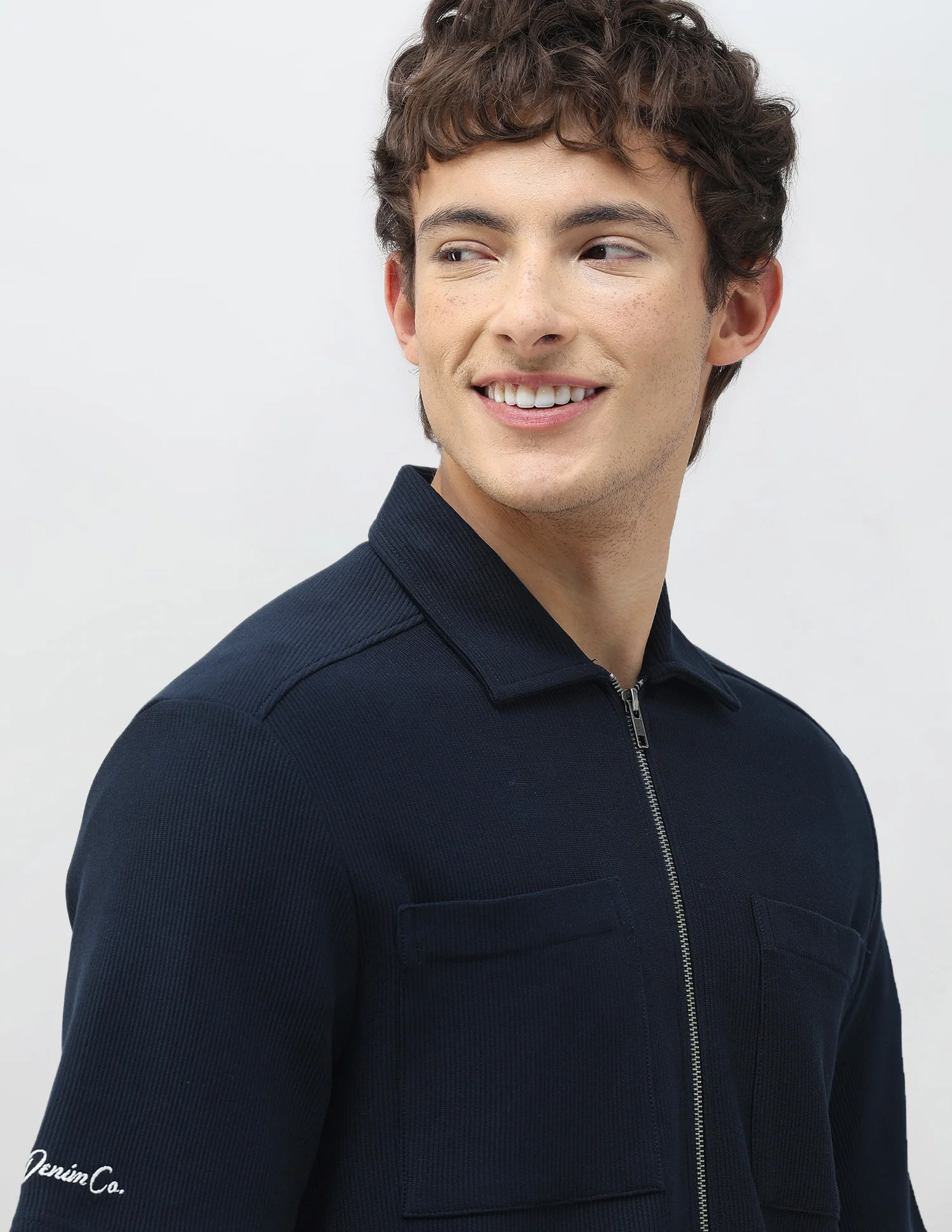 Motel On The Coast Slim Fit Zipper Shirt - Image 7