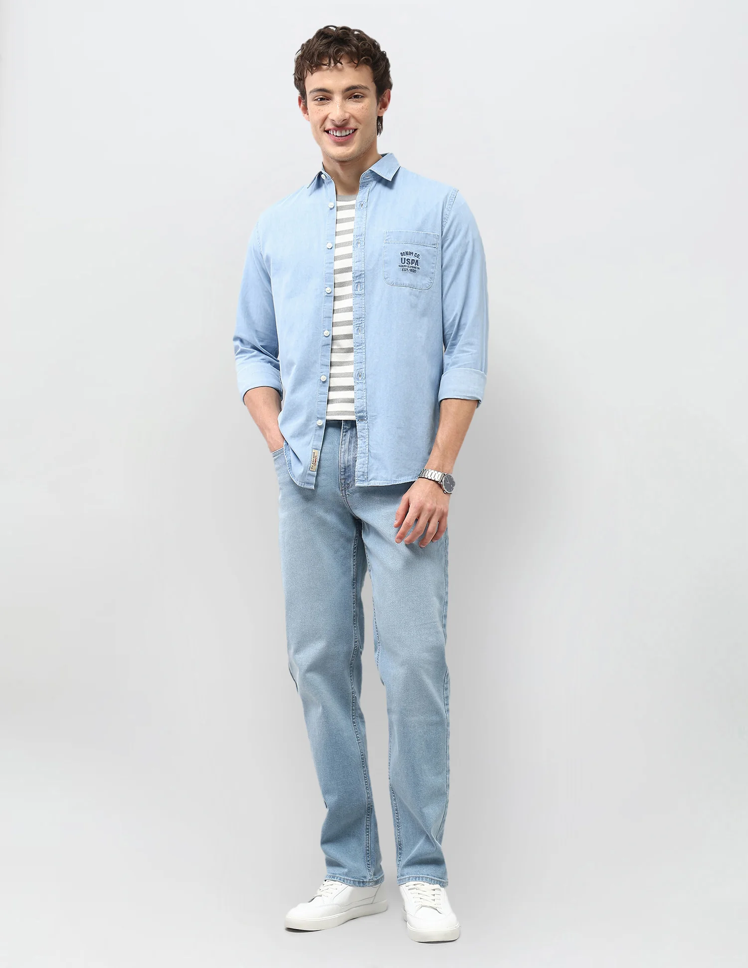 Motel On The Coast Solid Regular Fit Shirt - Image 3