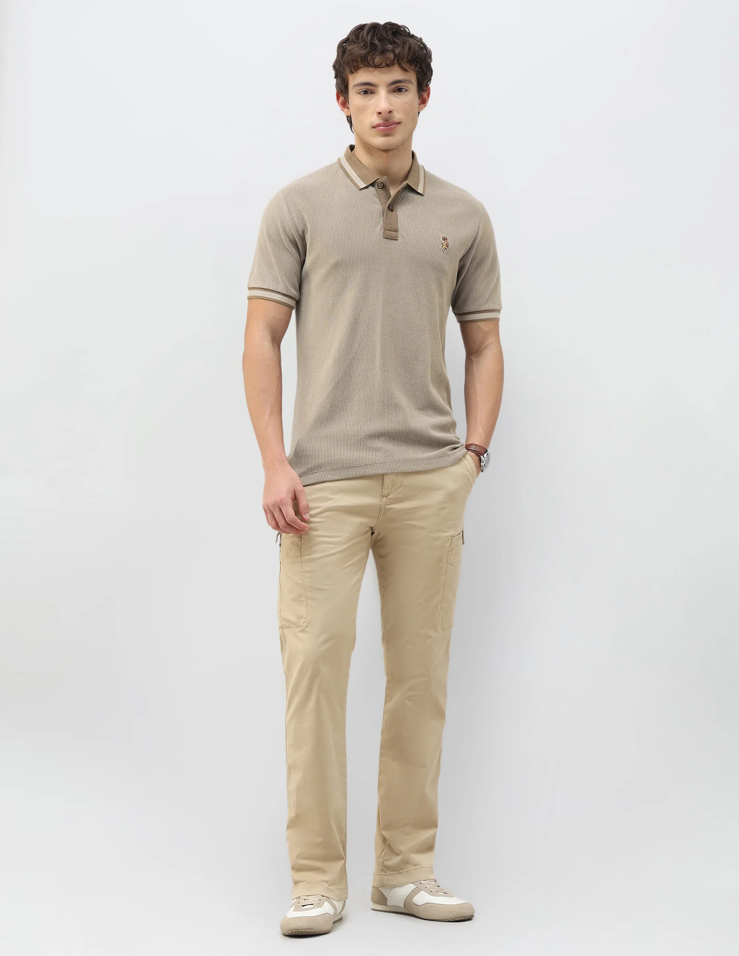 Motel On The Coast Textured Polo Shirt - Image 3