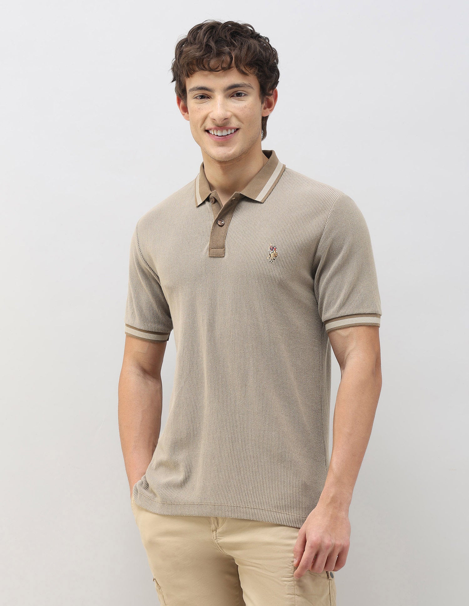 Motel On The Coast Textured Polo Shirt - Image 4