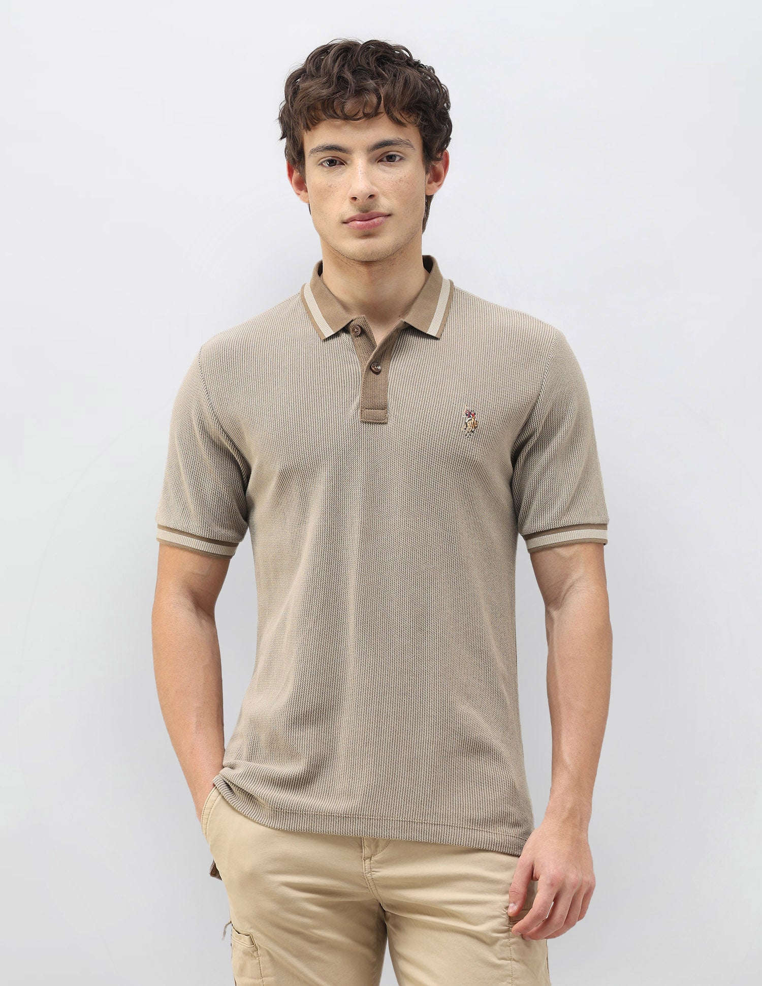 Motel On The Coast Textured Polo Shirt - Image 6