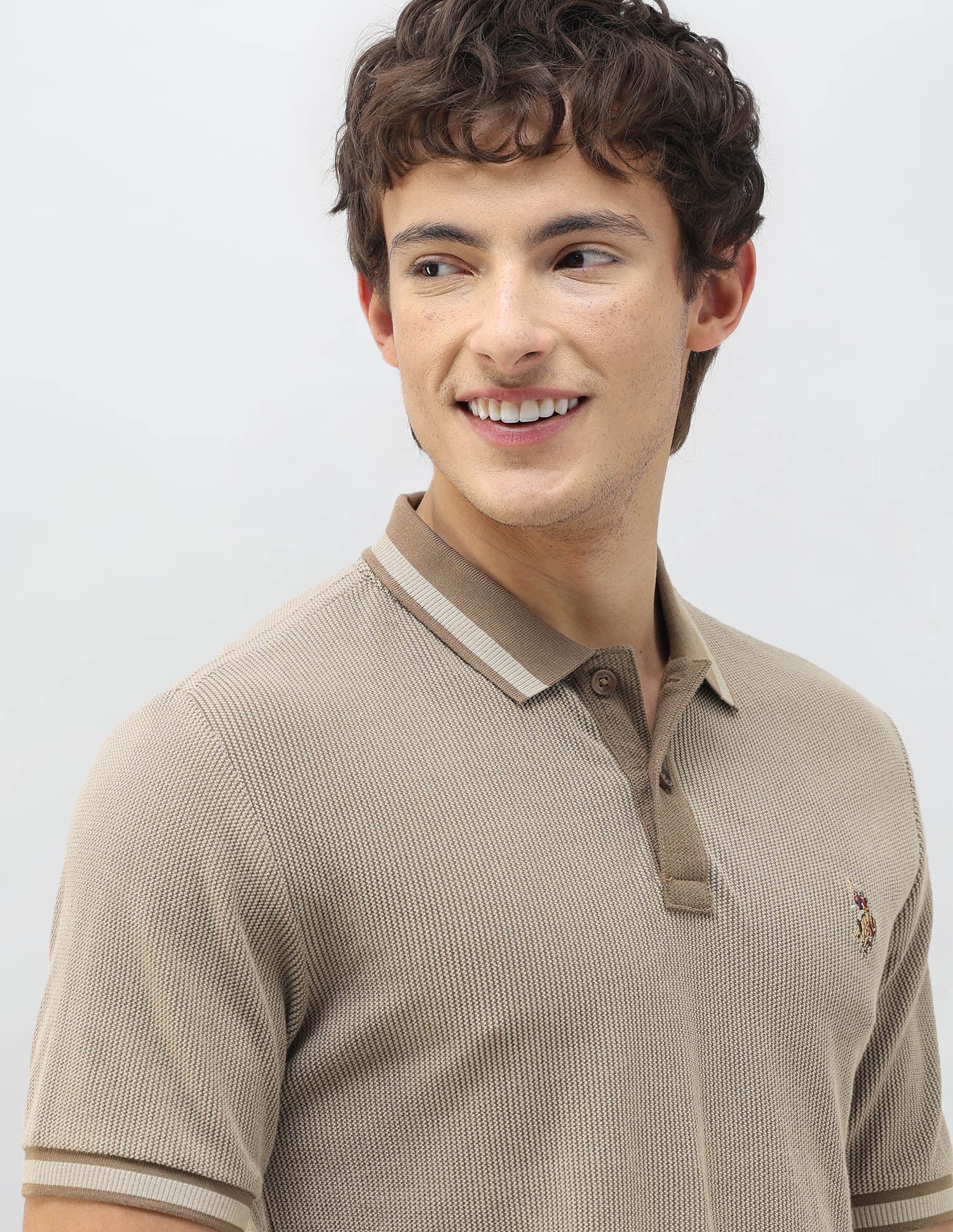 Motel On The Coast Textured Polo Shirt - Image 7