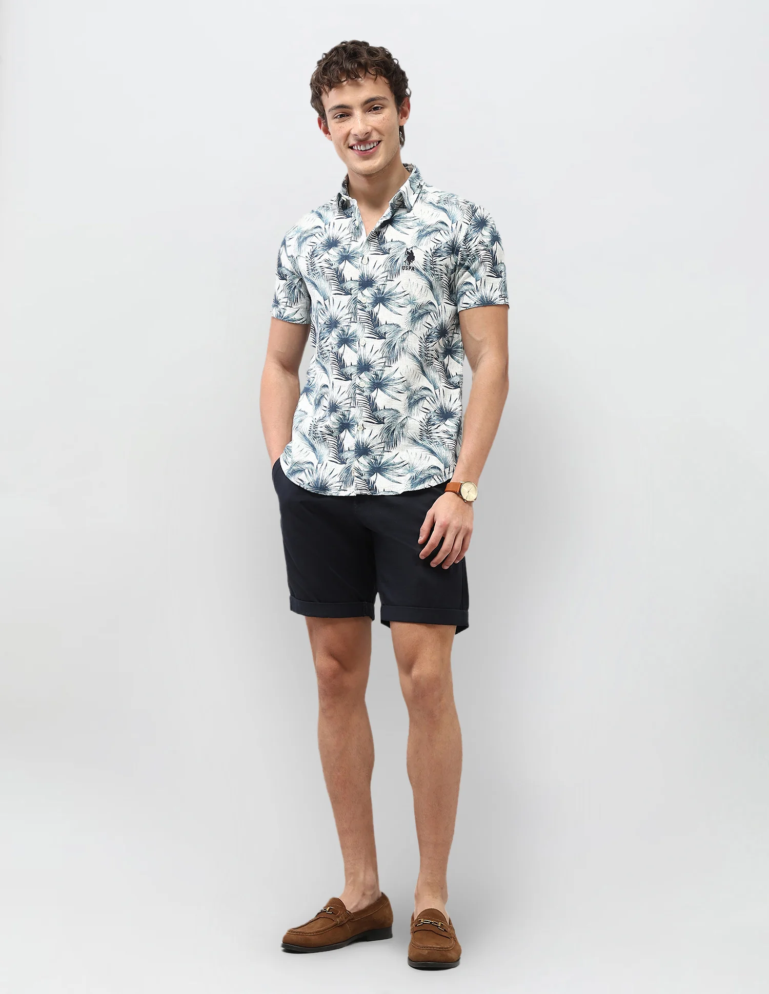 Motel On The Coast Tropical Printed Shirt - Image 3