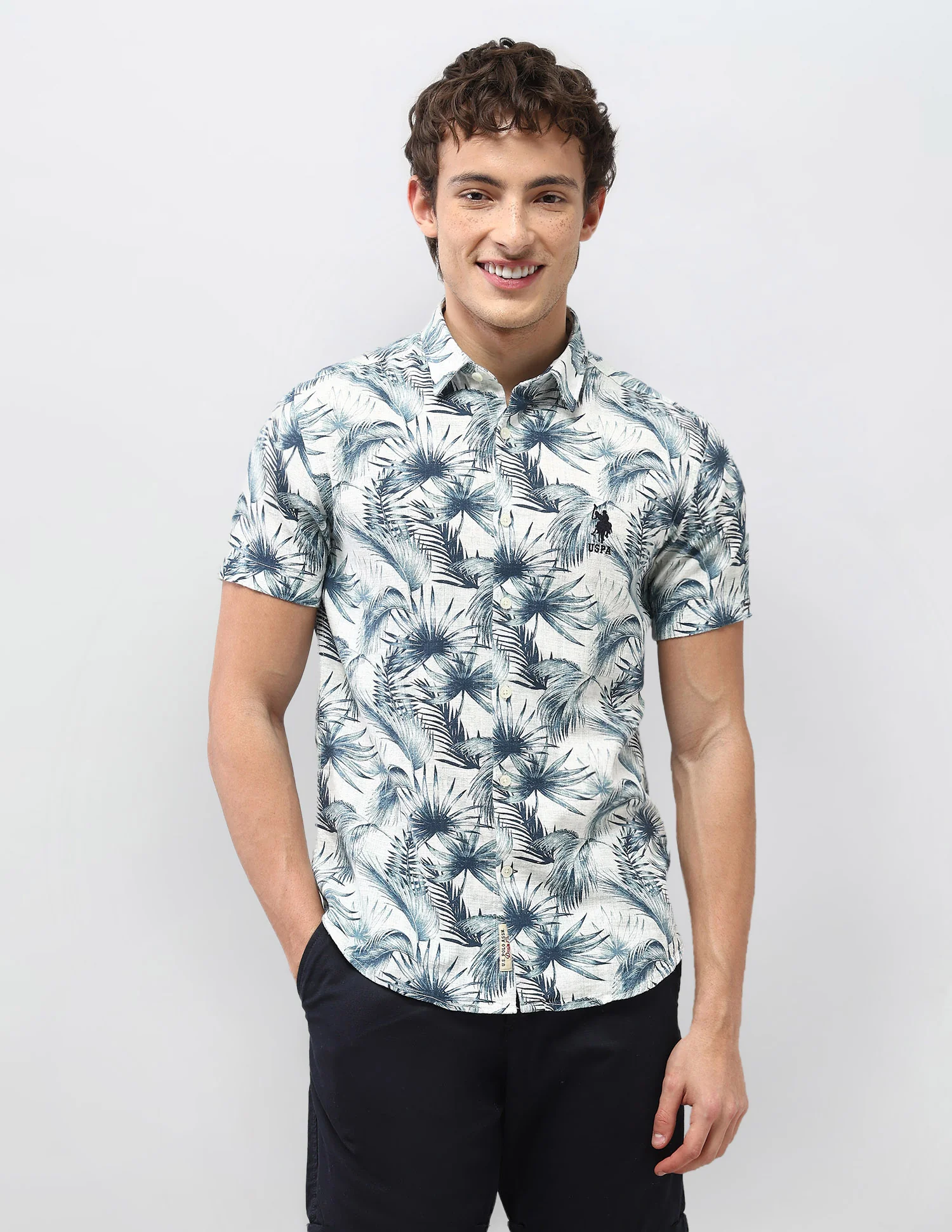 Motel On The Coast Tropical Printed Shirt - Image 6