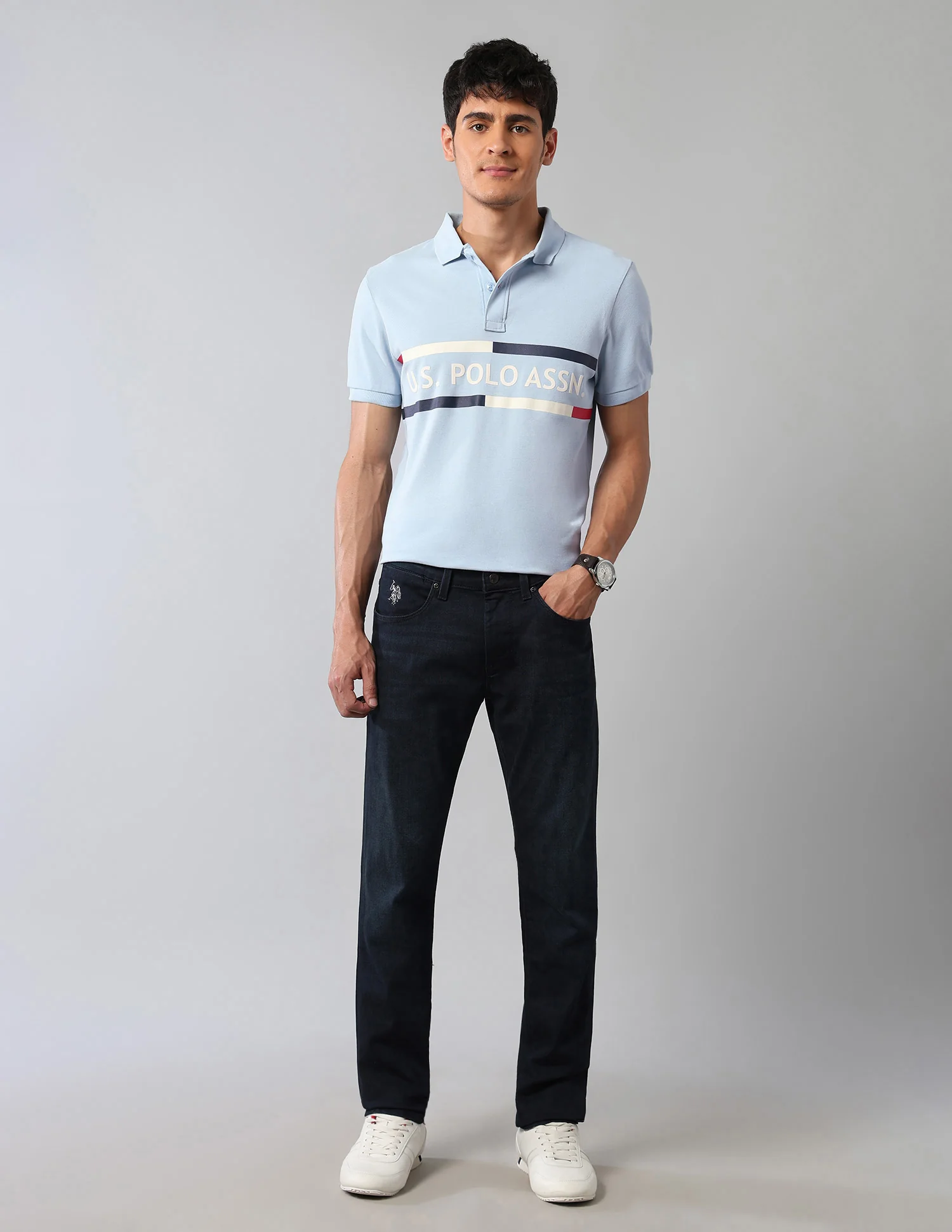 Muscle Fit Americana Polo Shirt - Image 3