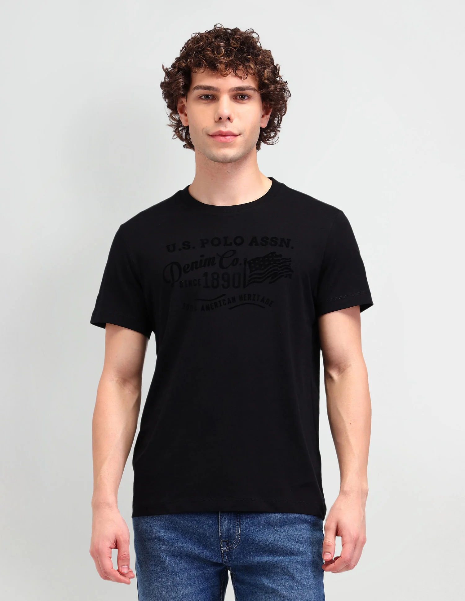Muscle Fit Brand Print T-Shirt - Image 6