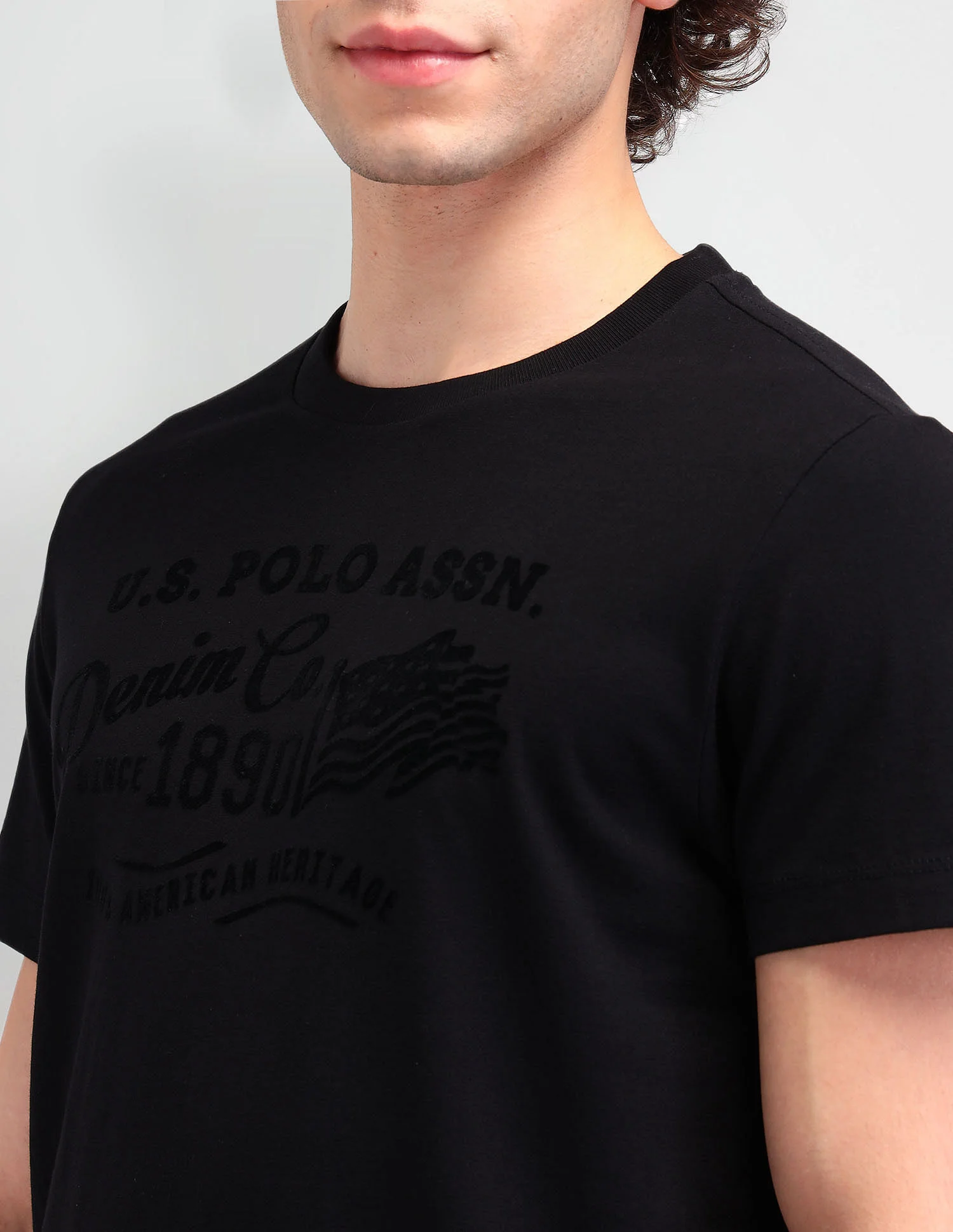 Muscle Fit Brand Print T-Shirt - Image 7