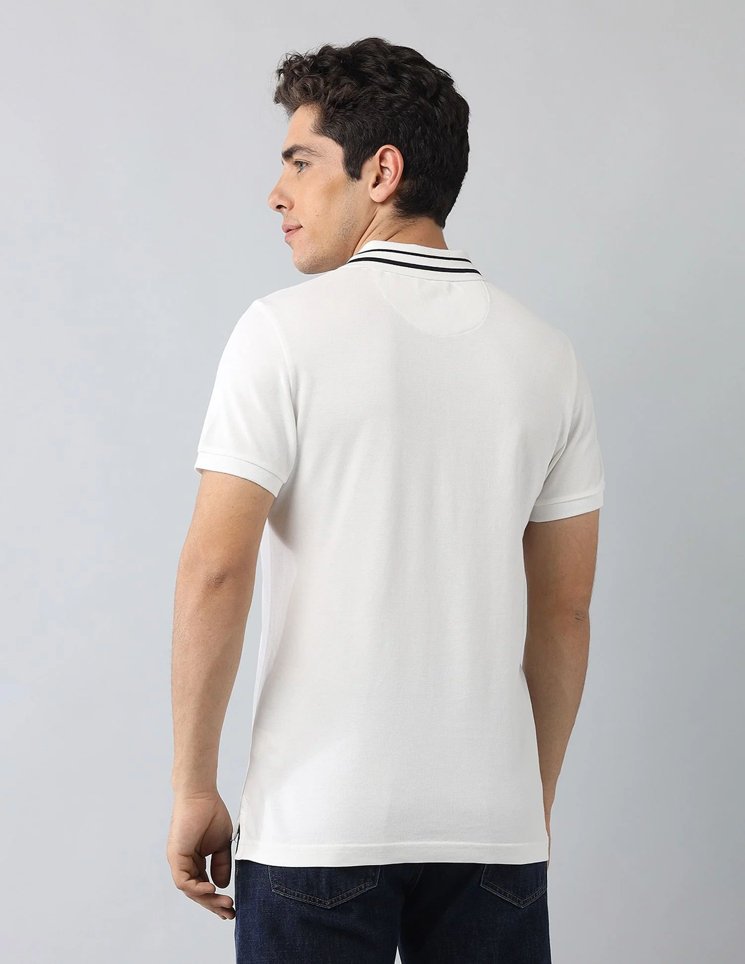 Muscle Fit Brand Printed Polo Shirt - Image 5