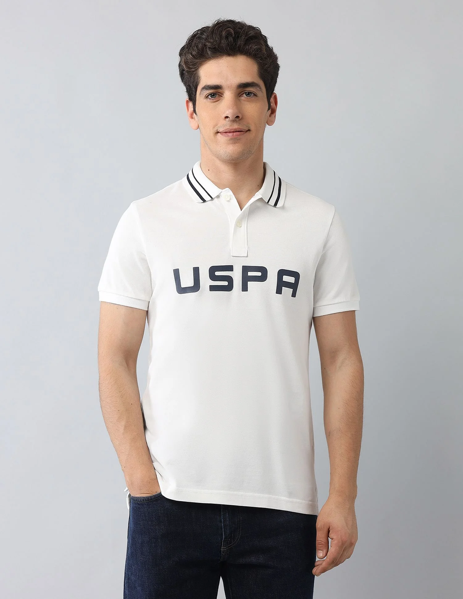 Muscle Fit Brand Printed Polo Shirt - Image 6