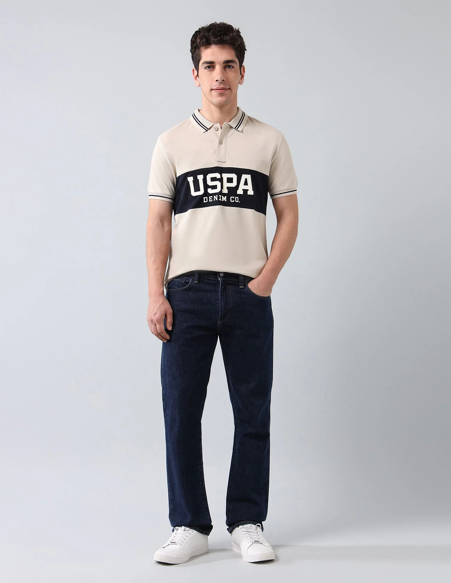 Muscle Fit Brand Printed Polo Shirt - Image 3