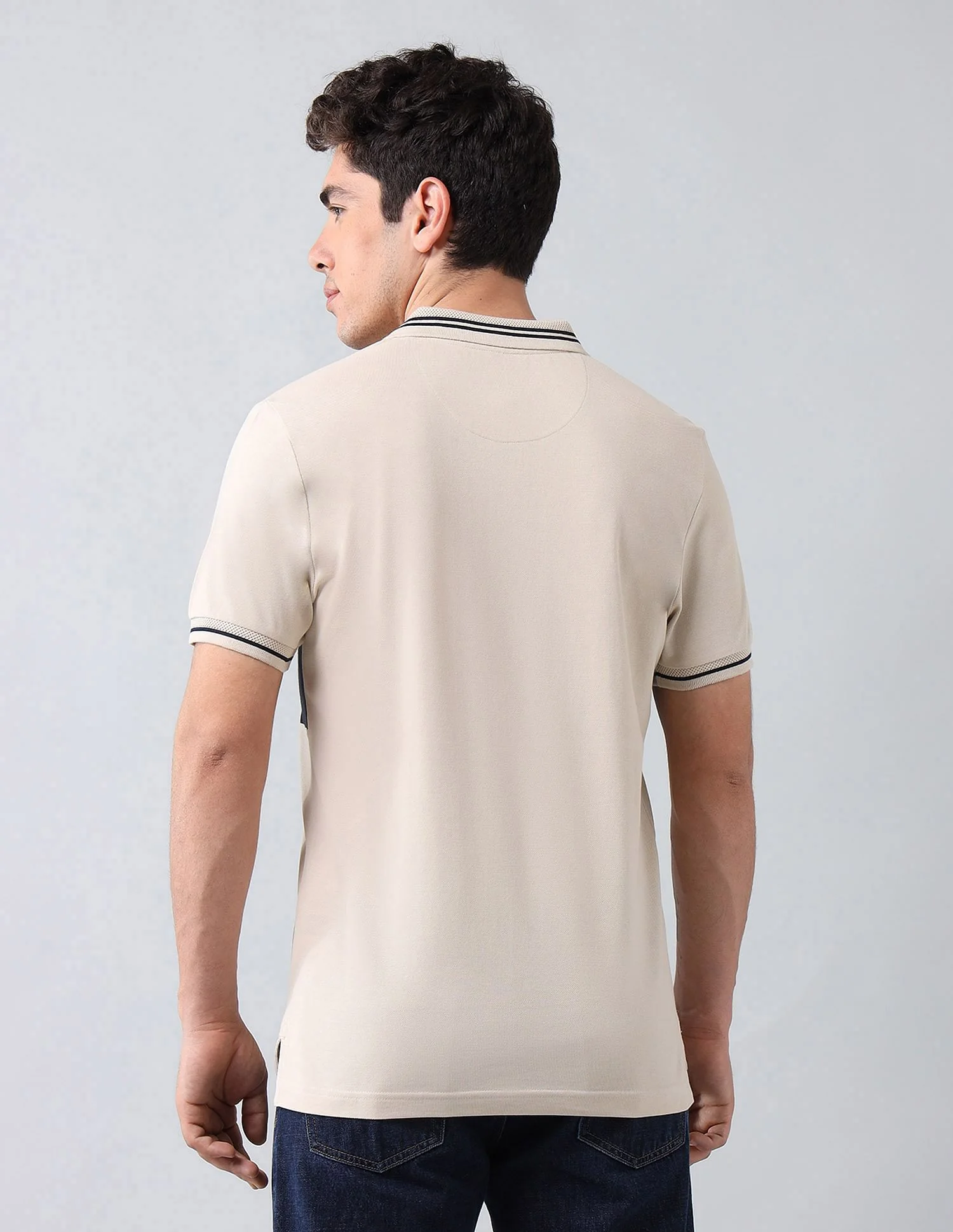 Muscle Fit Brand Printed Polo Shirt - Image 5
