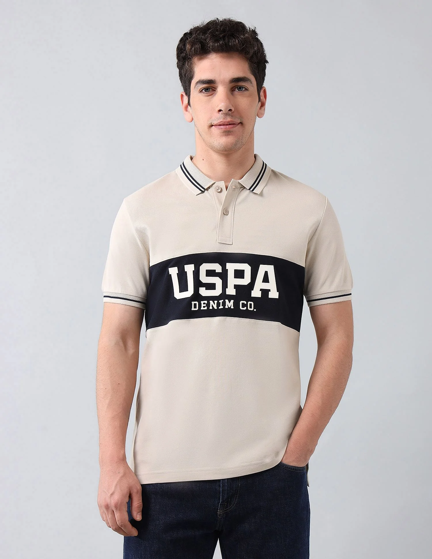 Muscle Fit Brand Printed Polo Shirt - Image 6