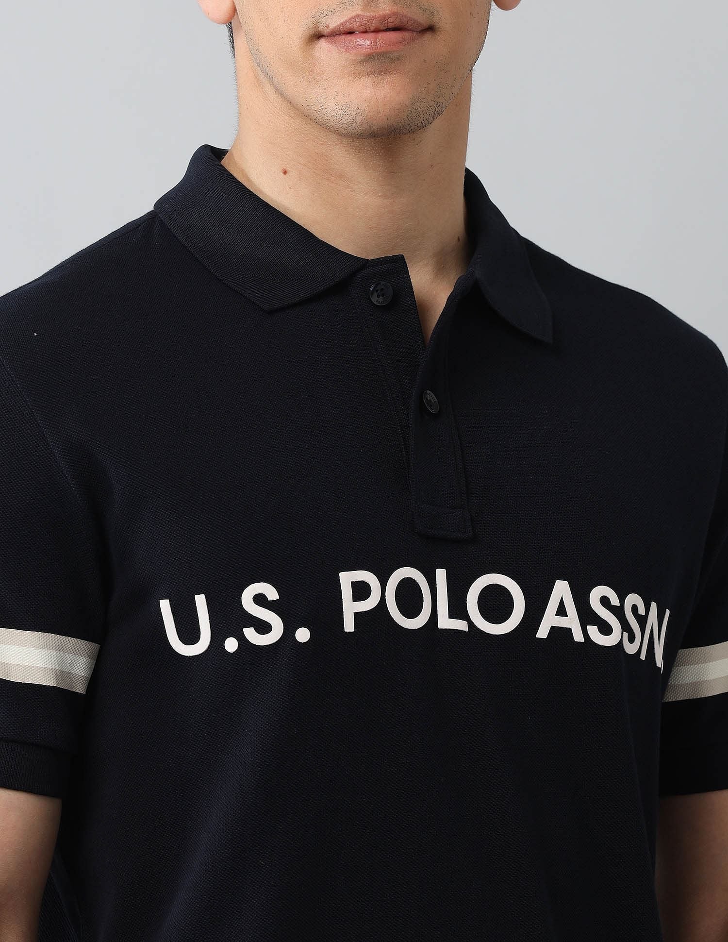 Muscle Fit Brand Printed Polo Shirt - Image 7
