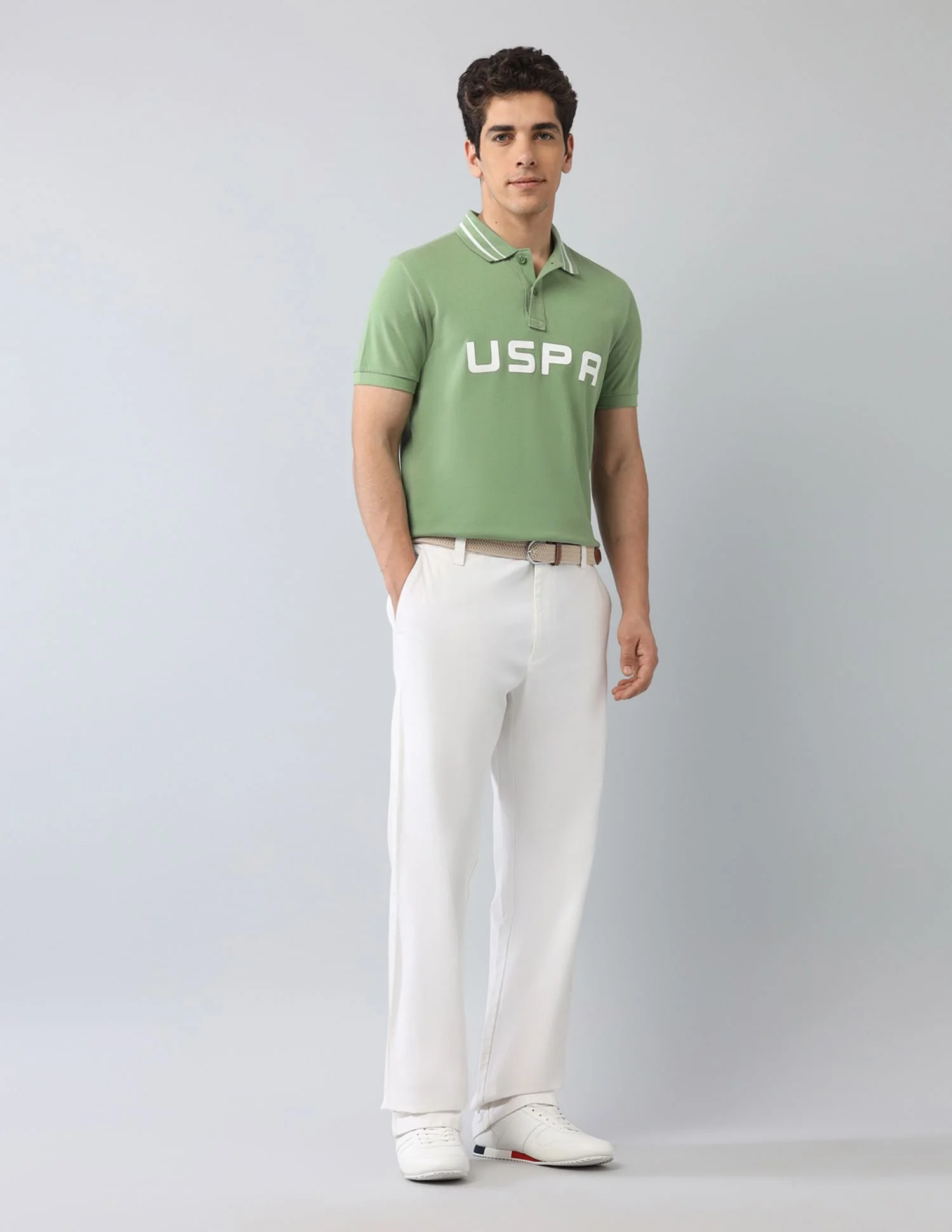 Muscle Fit Brand Printed Polo Shirt - Image 3