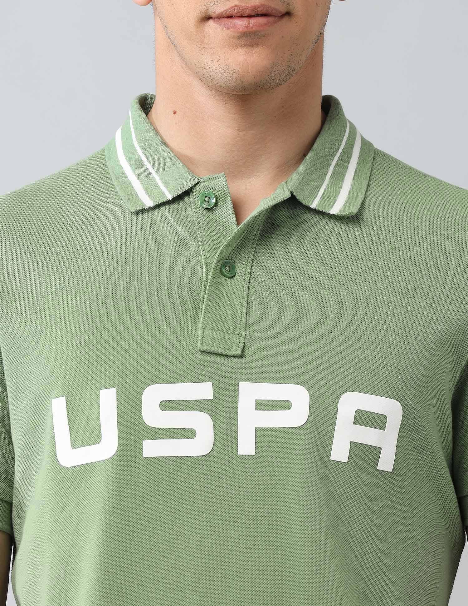 Muscle Fit Brand Printed Polo Shirt - Image 7