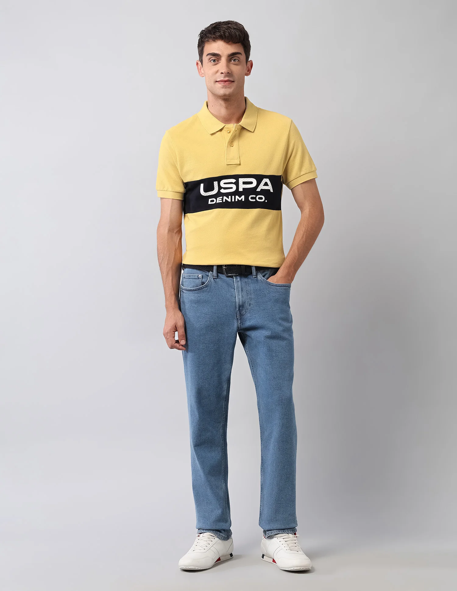 Muscle Fit Brand Printed Polo Shirt - Image 3