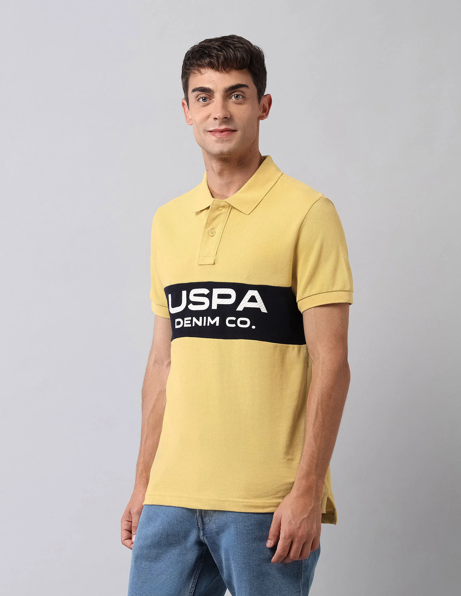 Muscle Fit Brand Printed Polo Shirt - Image 4