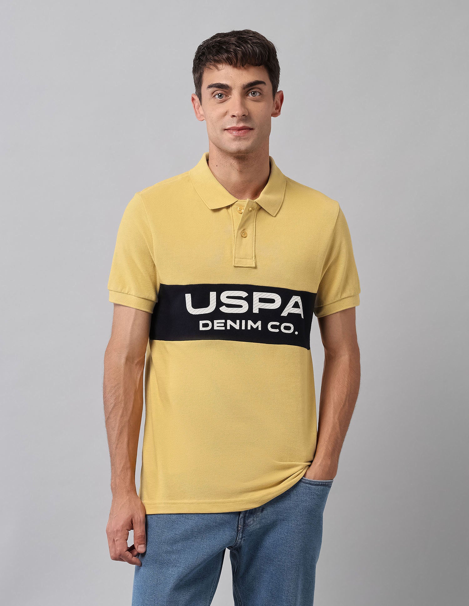 Muscle Fit Brand Printed Polo Shirt - Image 6
