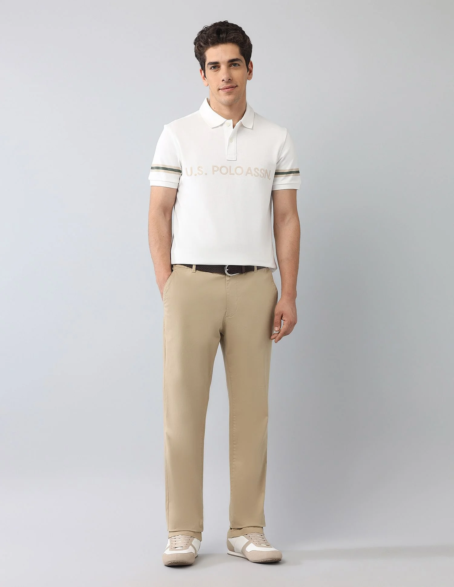 Muscle Fit Brand Printed Polo Shirt - Image 3