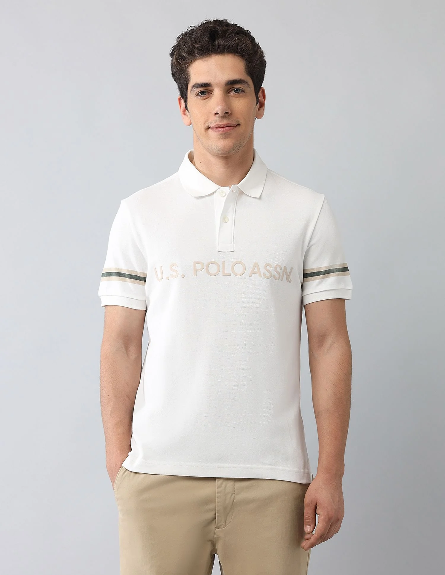 Muscle Fit Brand Printed Polo Shirt - Image 6
