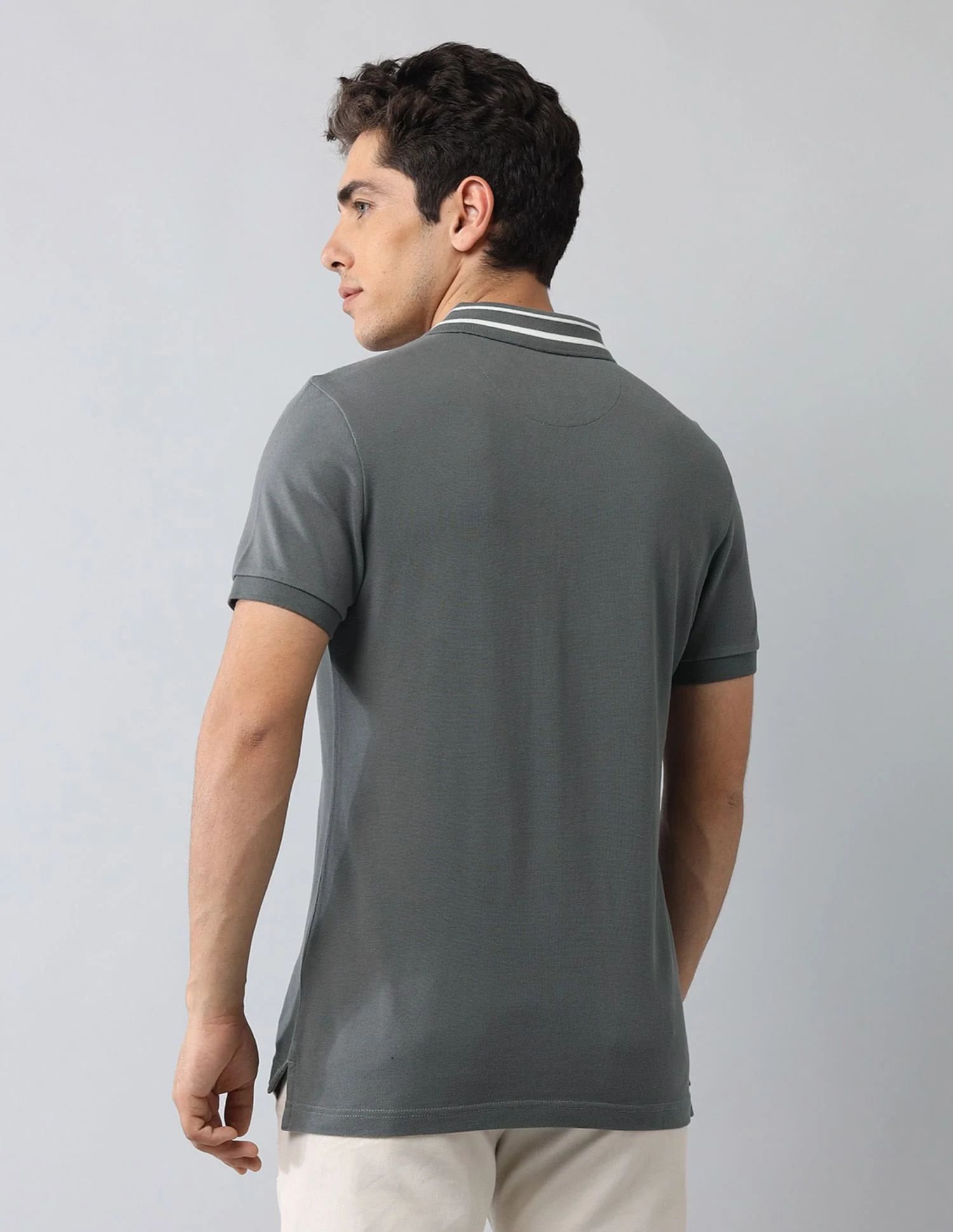 Muscle Fit Brand Printed Polo Shirt - Image 5