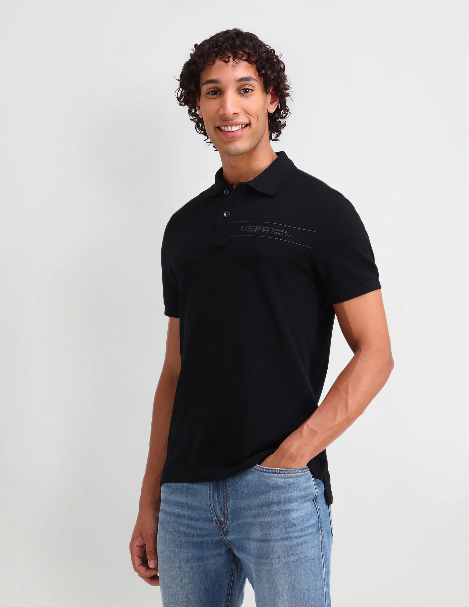 Muscle Fit Brand Printed Polo Shirt - Image 4