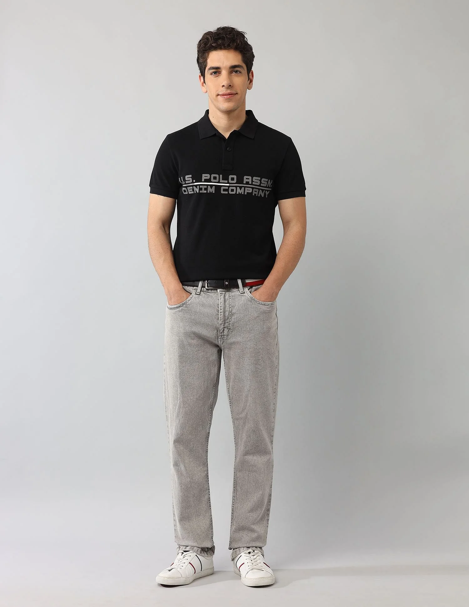Muscle Fit Brand Printed Polo Shirt - Image 3