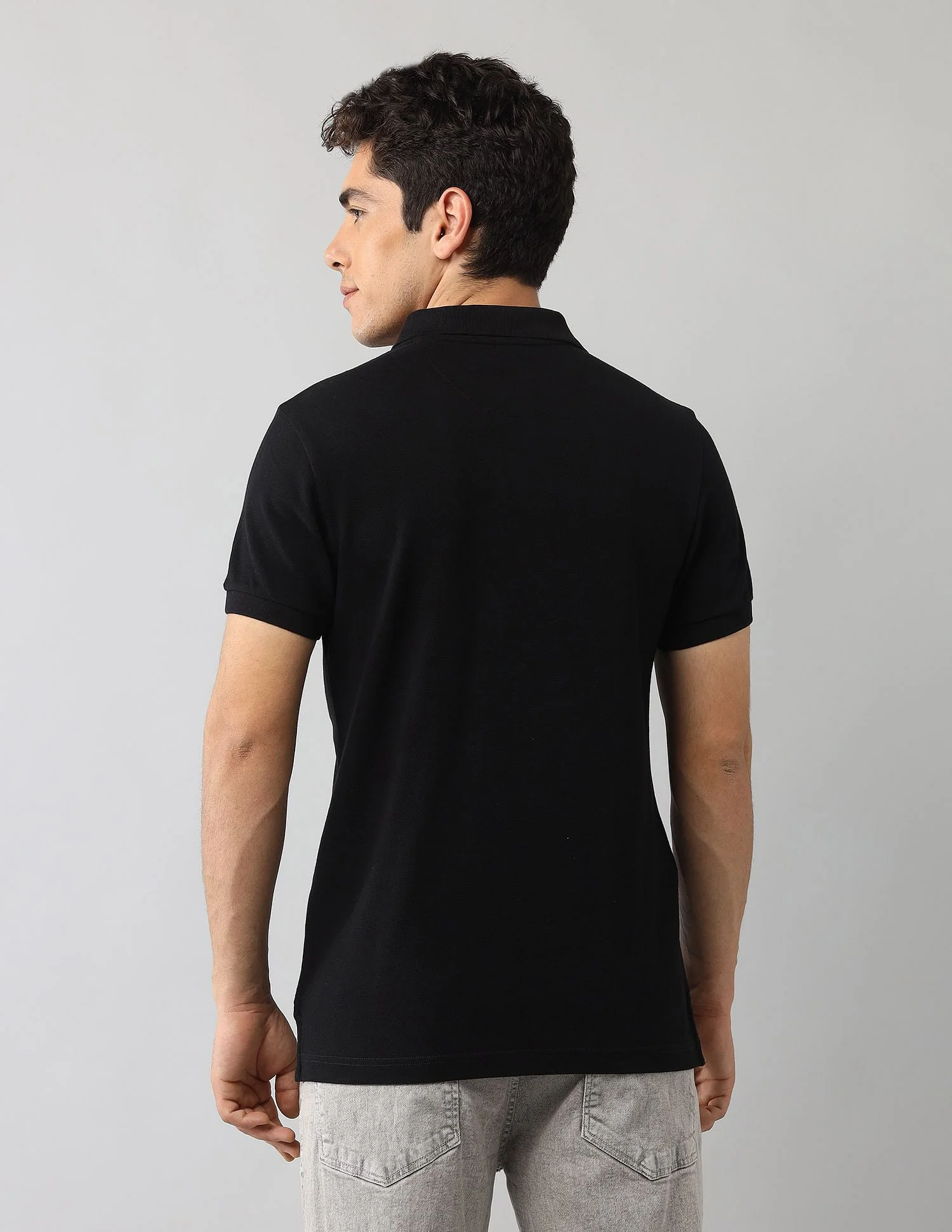 Muscle Fit Brand Printed Polo Shirt - Image 5
