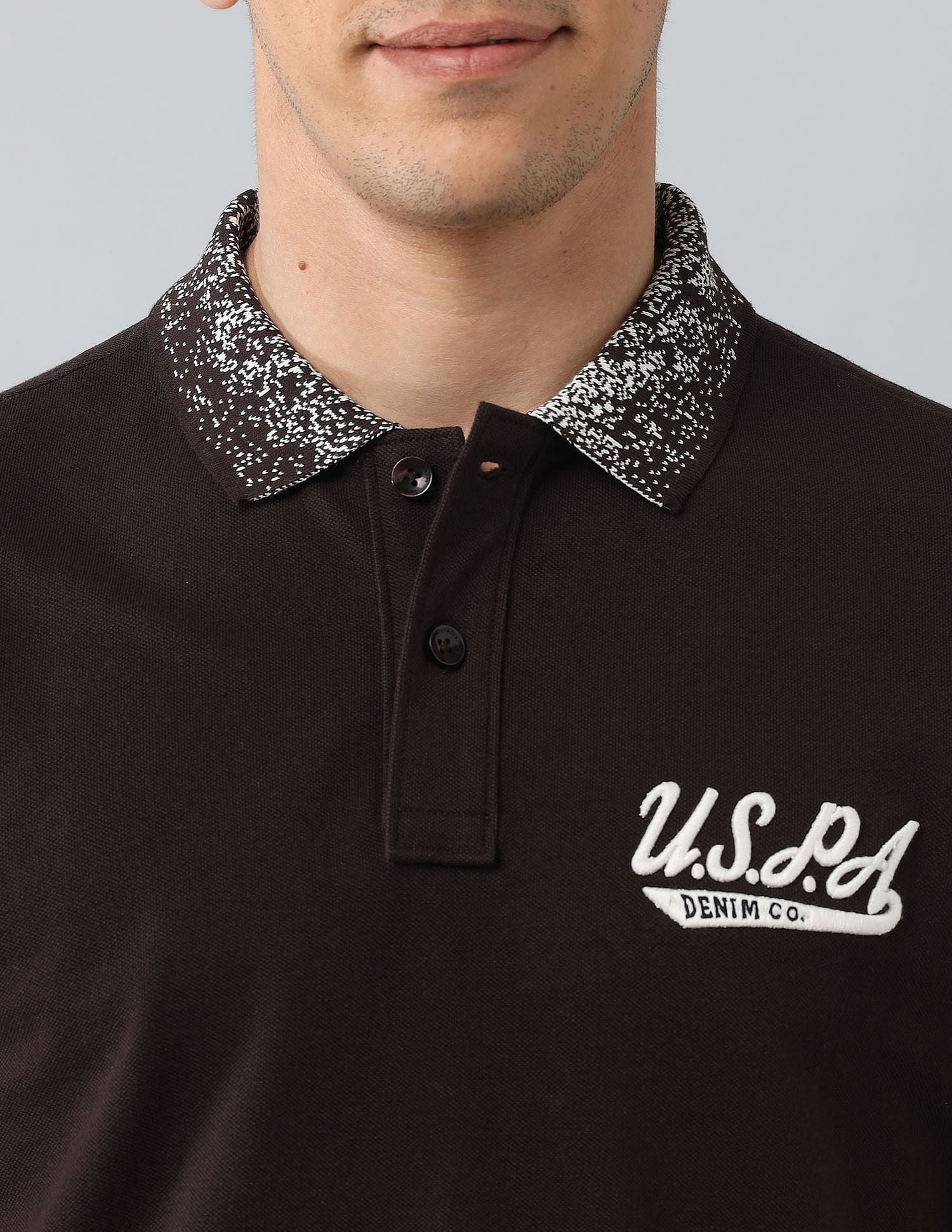 Muscle Fit Brand Printed Polo Shirt - Image 7