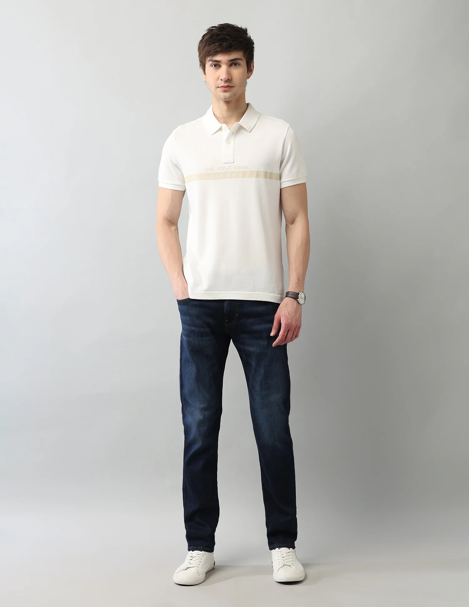 Muscle Fit Brand Printed Polo Shirt - Image 3