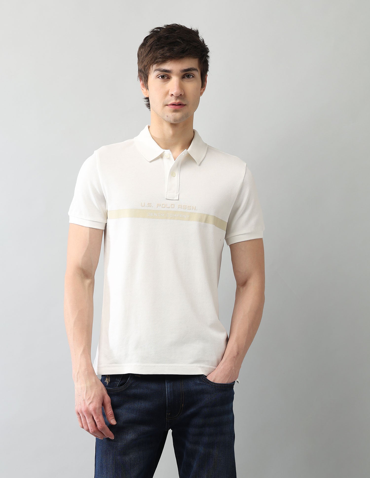 Muscle Fit Brand Printed Polo Shirt - Image 6