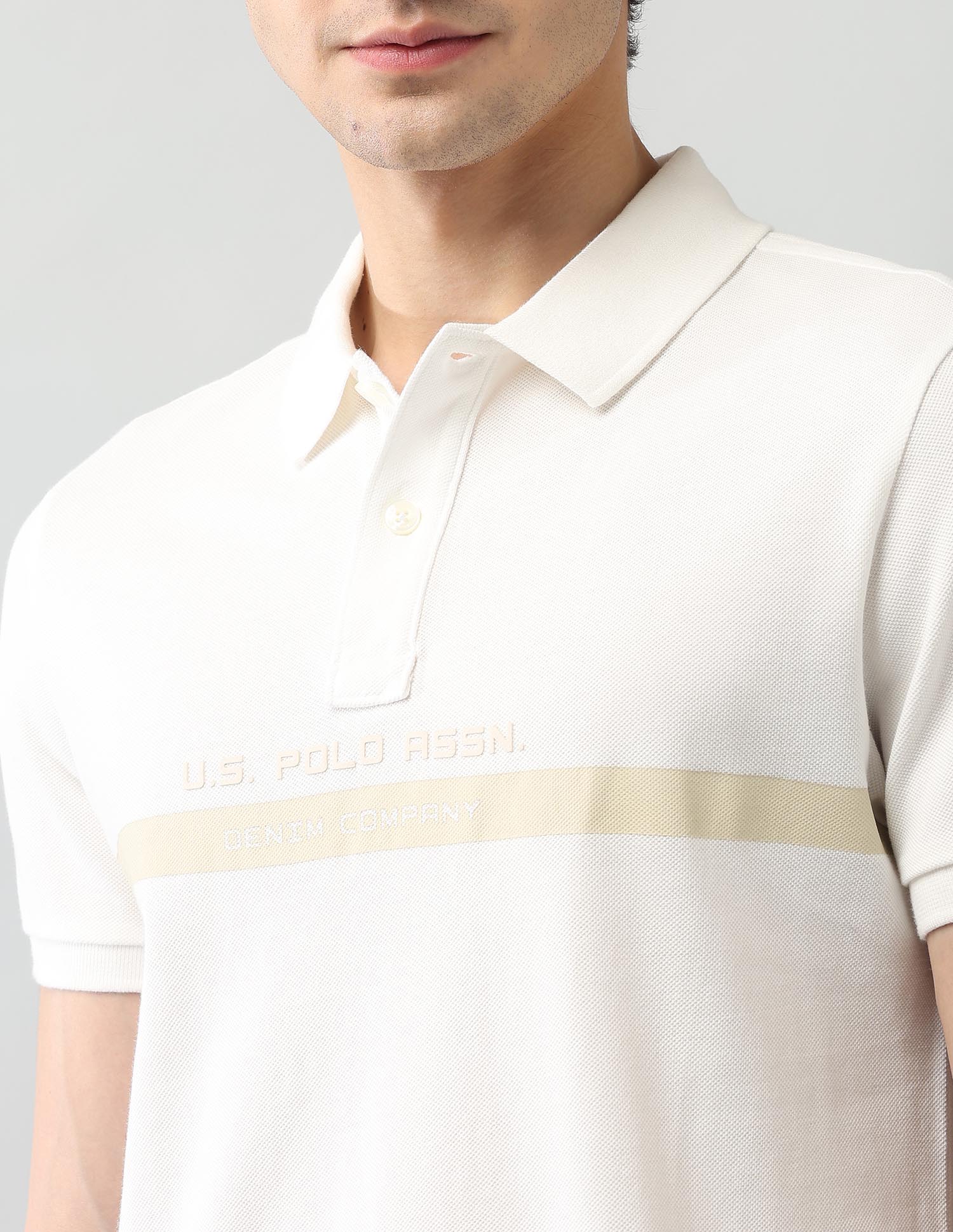 Muscle Fit Brand Printed Polo Shirt - Image 7