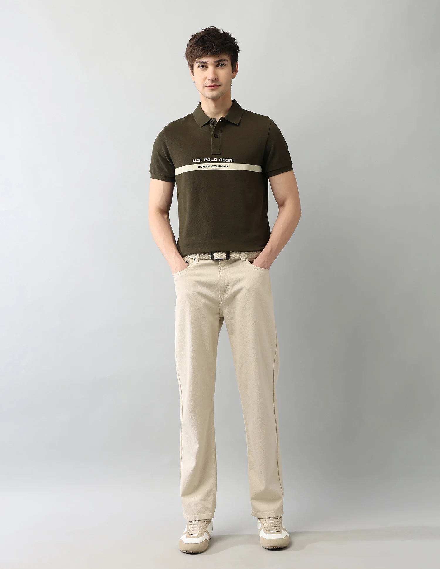Muscle Fit Brand Printed Polo Shirt - Image 3