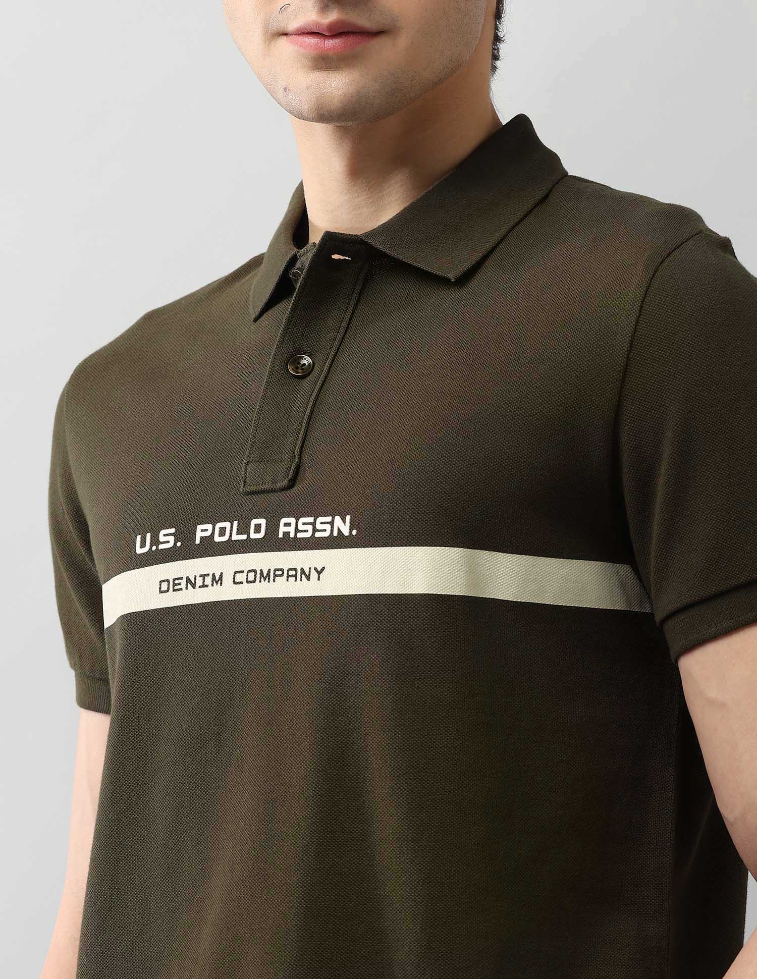 Muscle Fit Brand Printed Polo Shirt - Image 7
