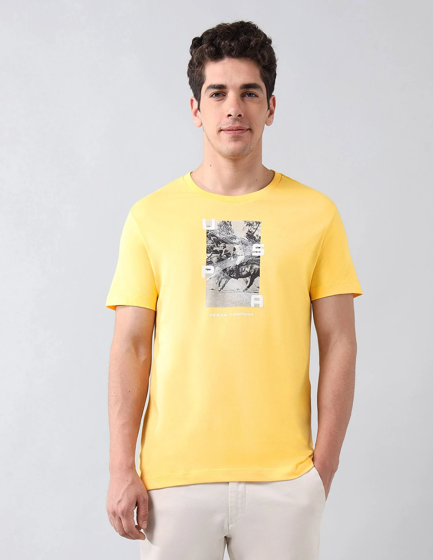 Muscle Fit Brand Printed T-Shirt - Image 6