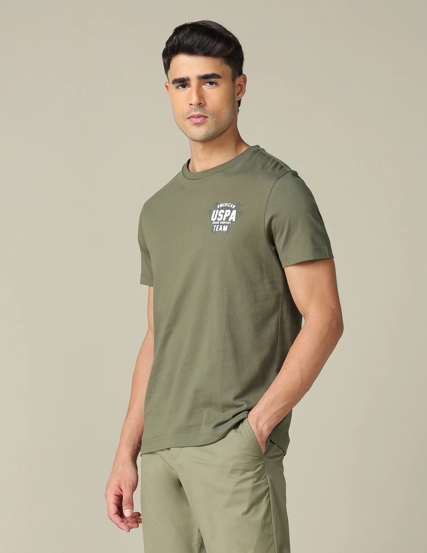 Muscle Fit Brand Printed T- Shirt - Image 4