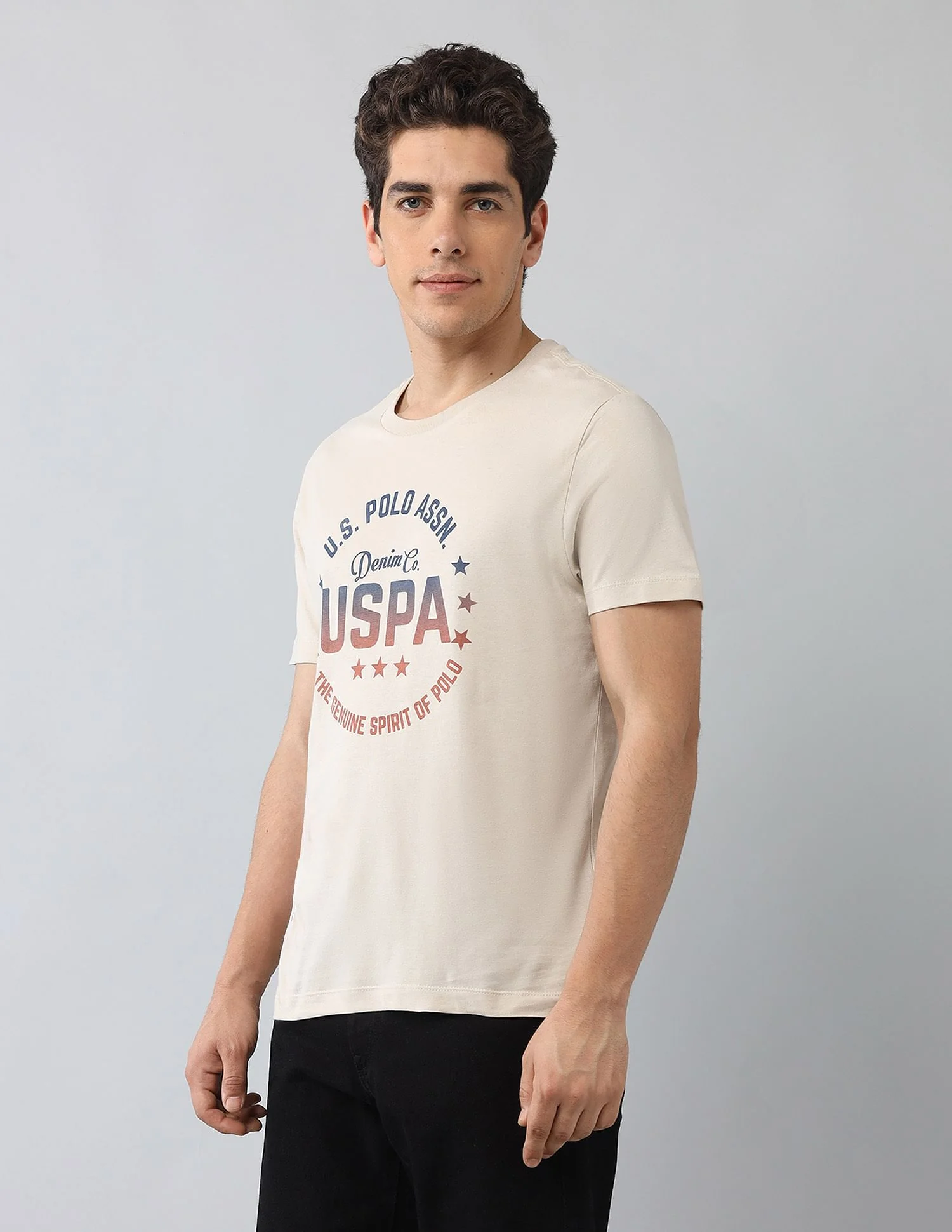 Muscle Fit Brand Printed T-Shirt - Image 4